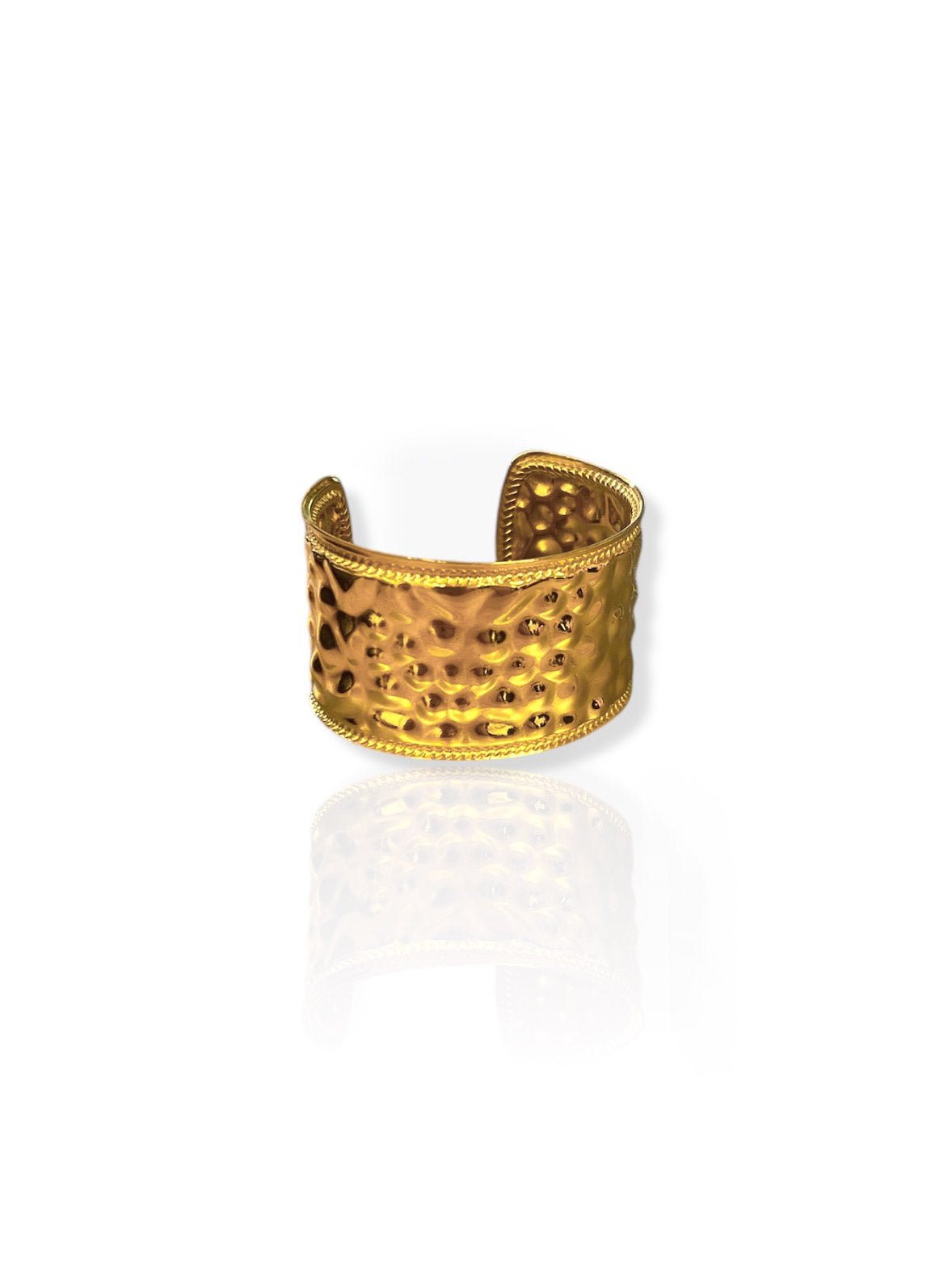 Brazalete efecto picado dorado - SORELLAS