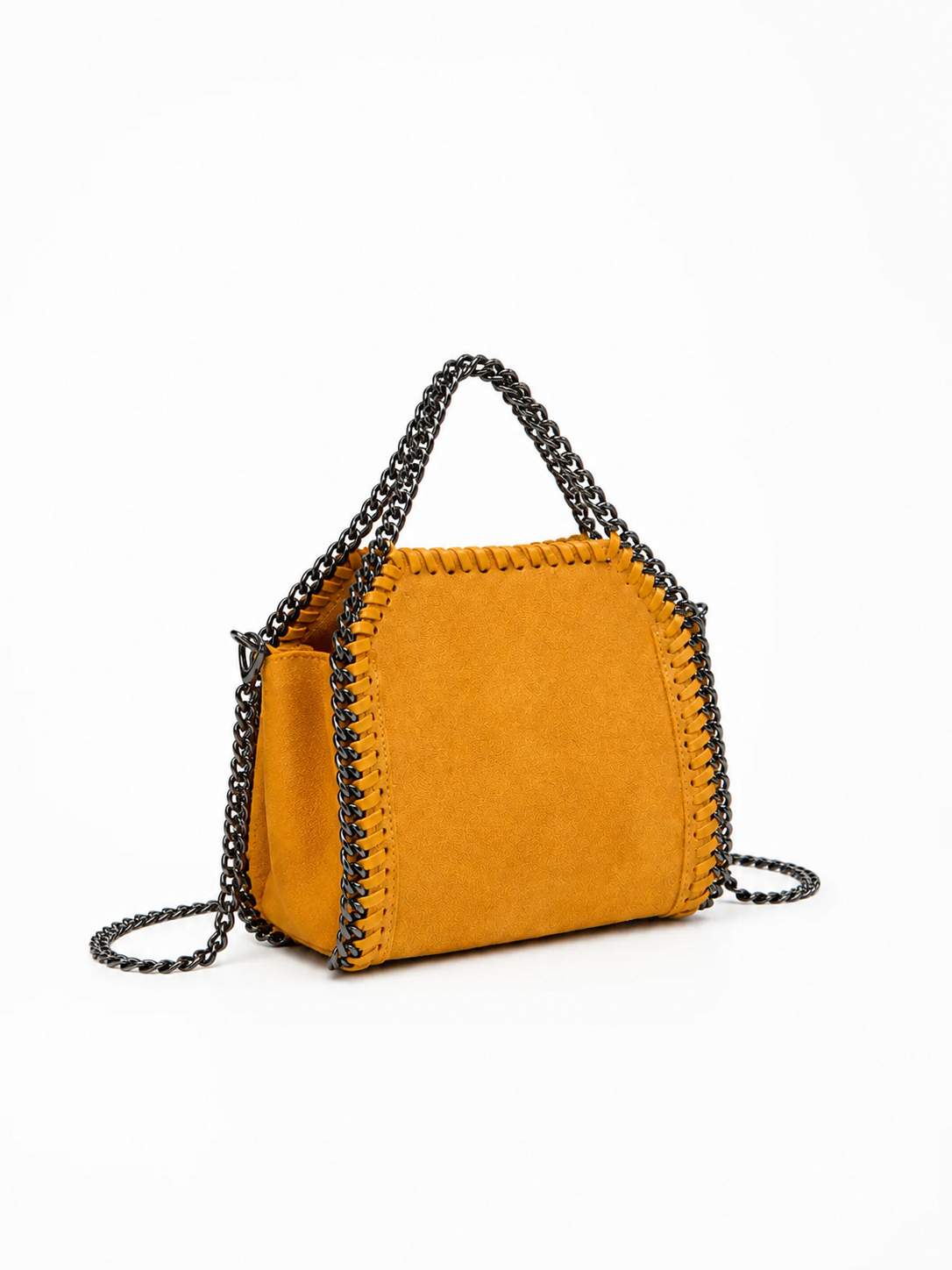 Sac de poche en daim jaune
