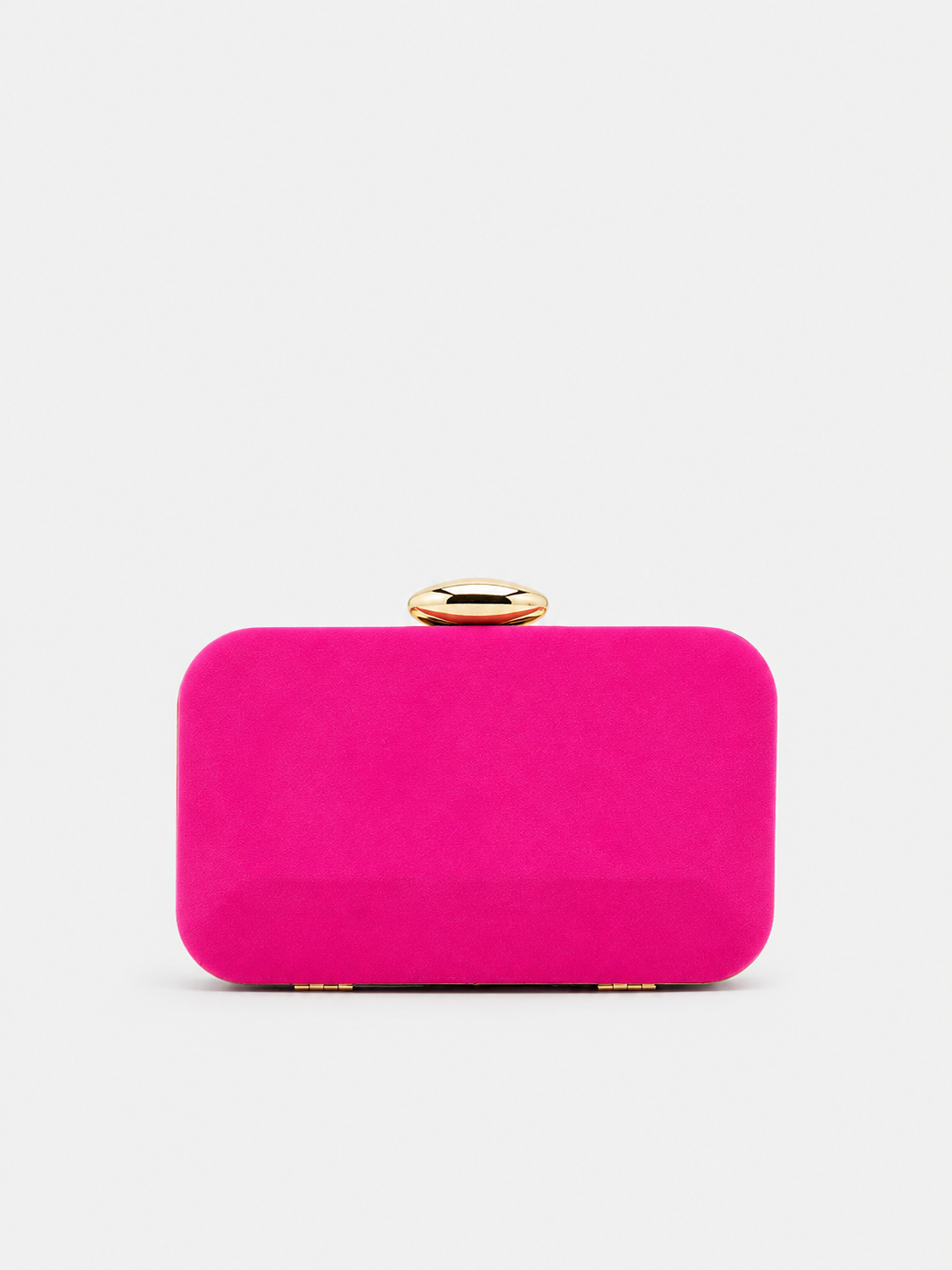 Pochette horizontale ovale fuchsia