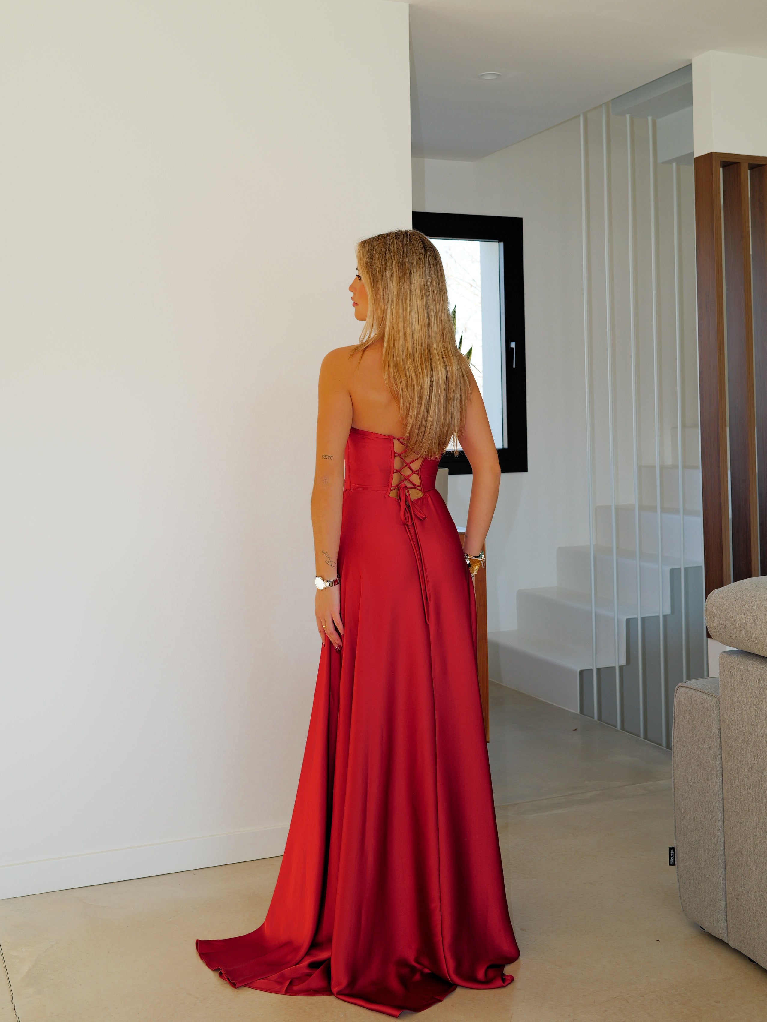 Vestido corse palabra caldera