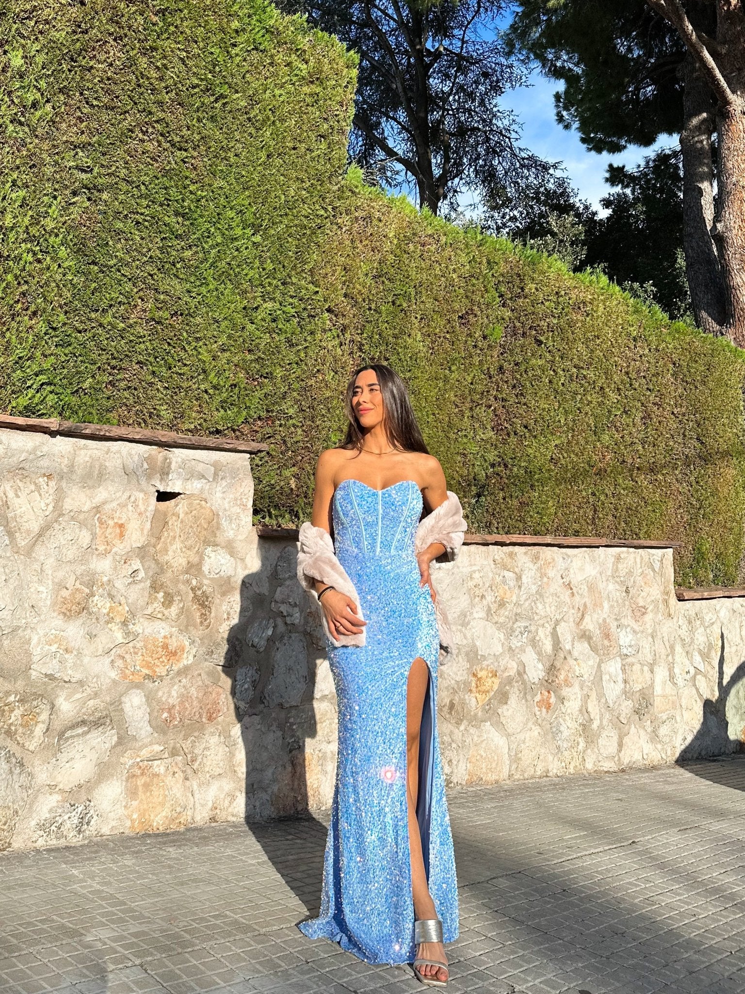 Estola evento pelo beige - SORELLAS