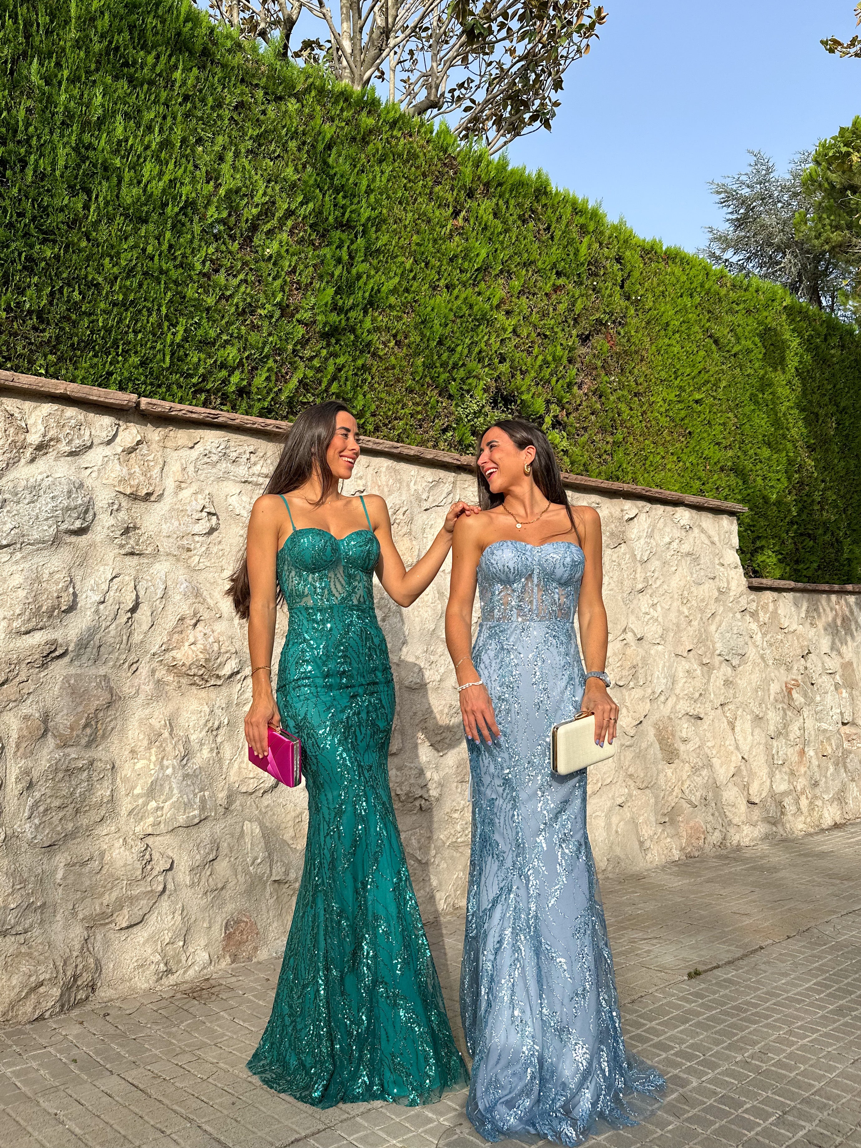 Corset dress RHINESTONES bottle