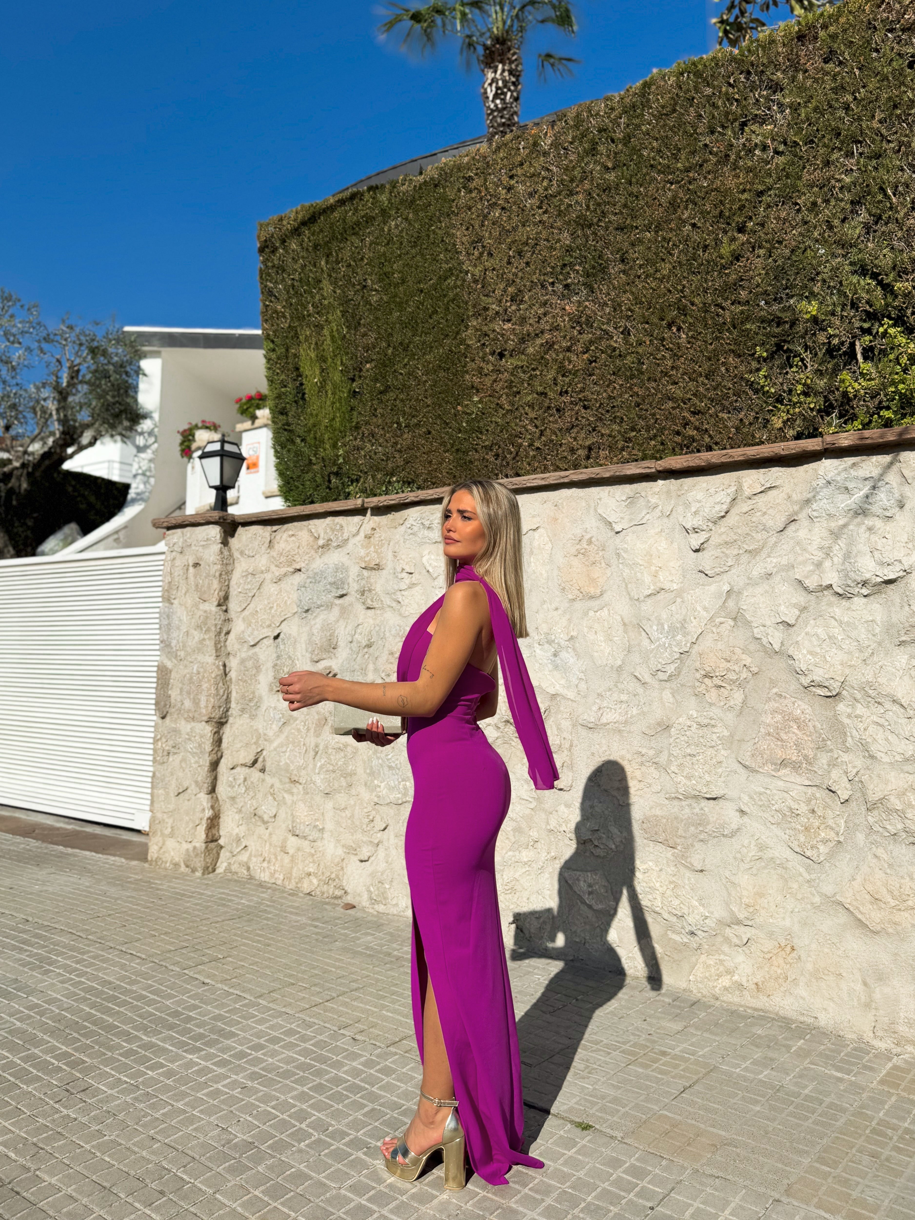 Vestido multi tulle amarena