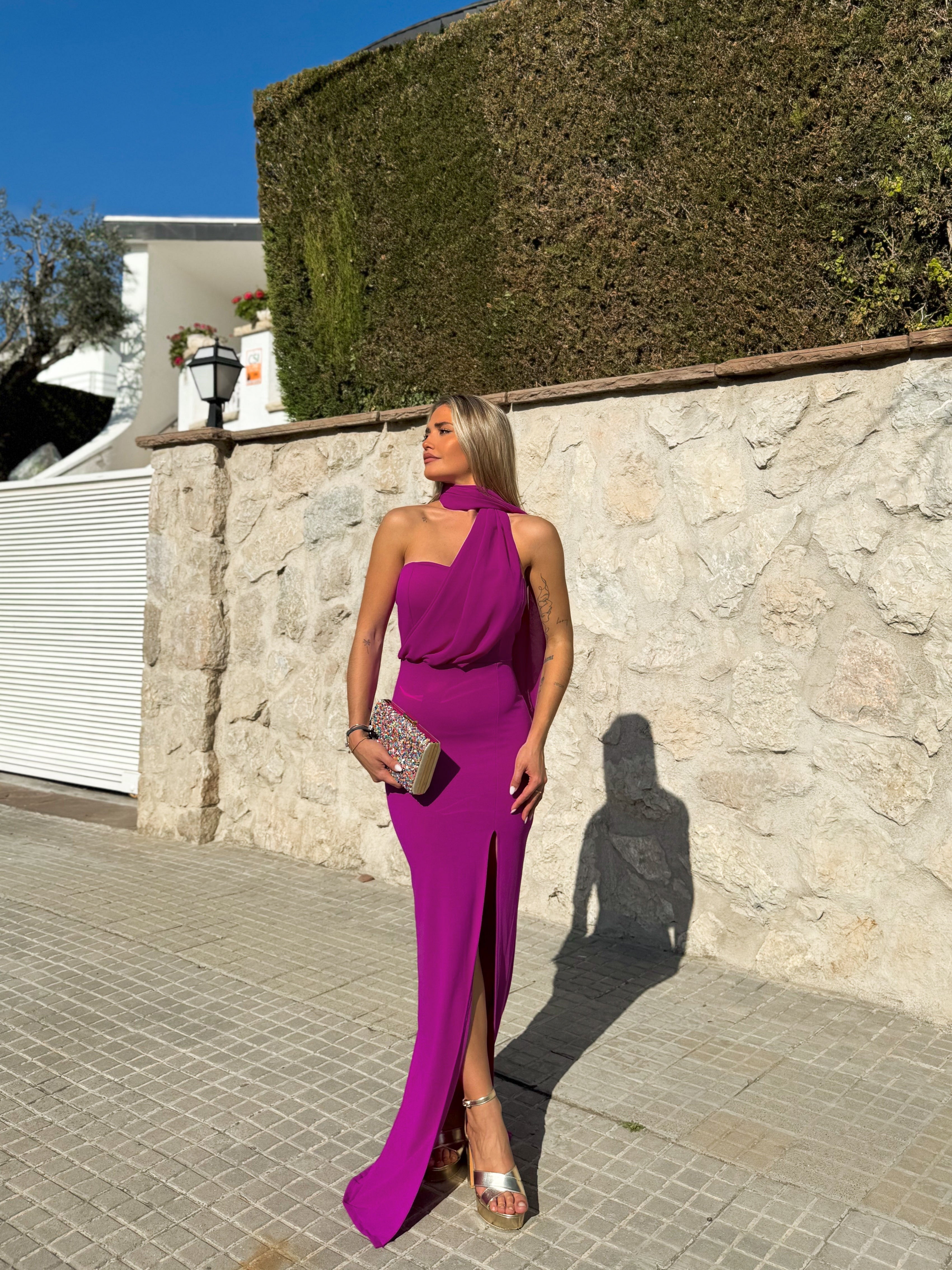 Vestido multi tulle amarena