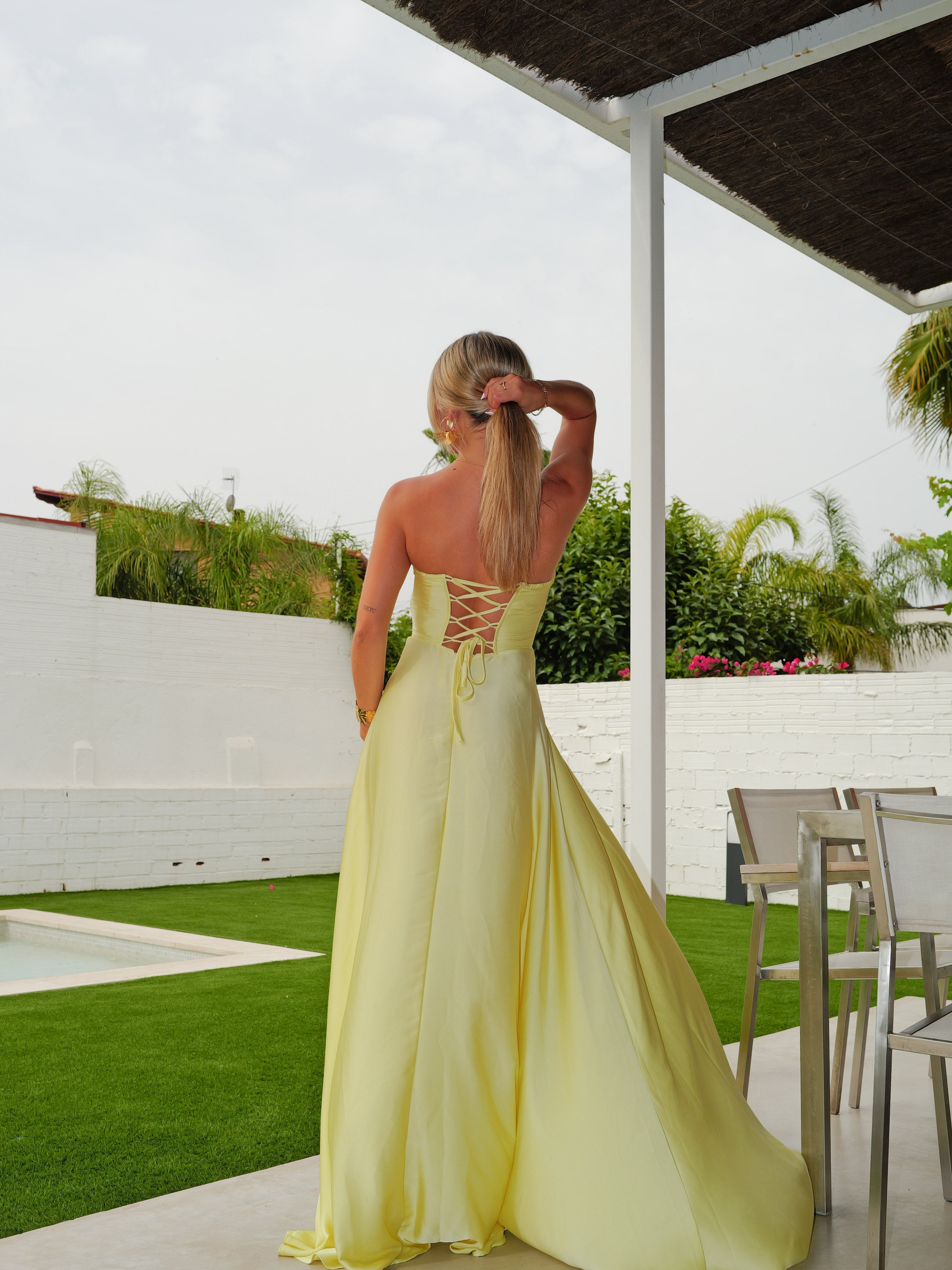 Vestido corse palabra lima