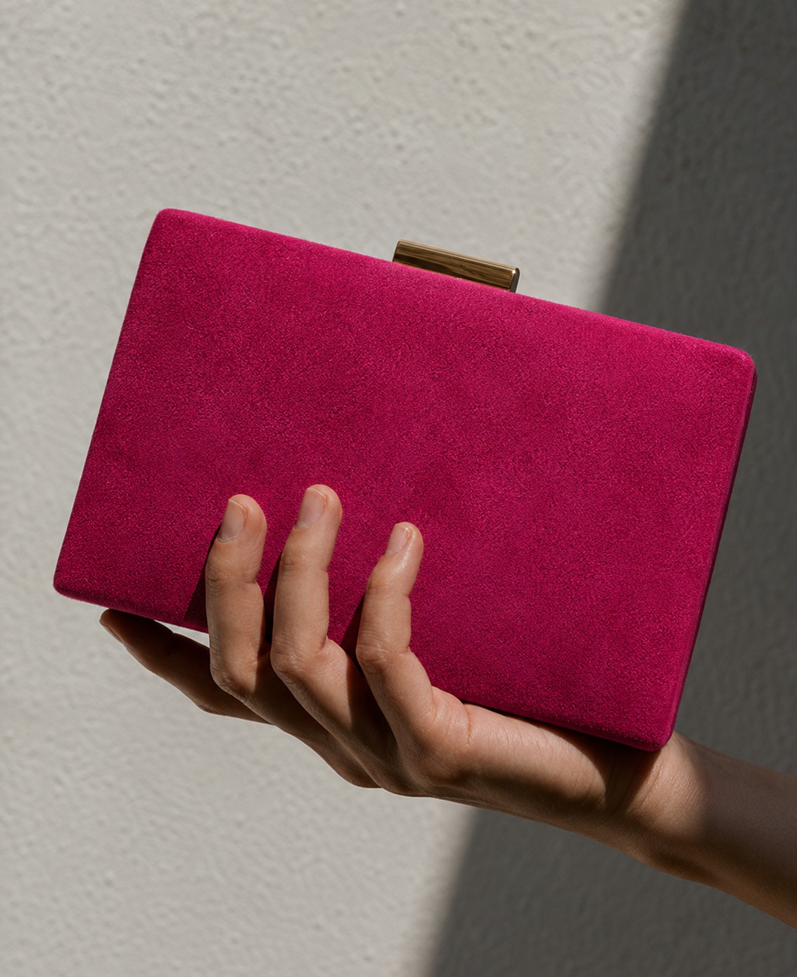 Pochette orizzontale fucsia