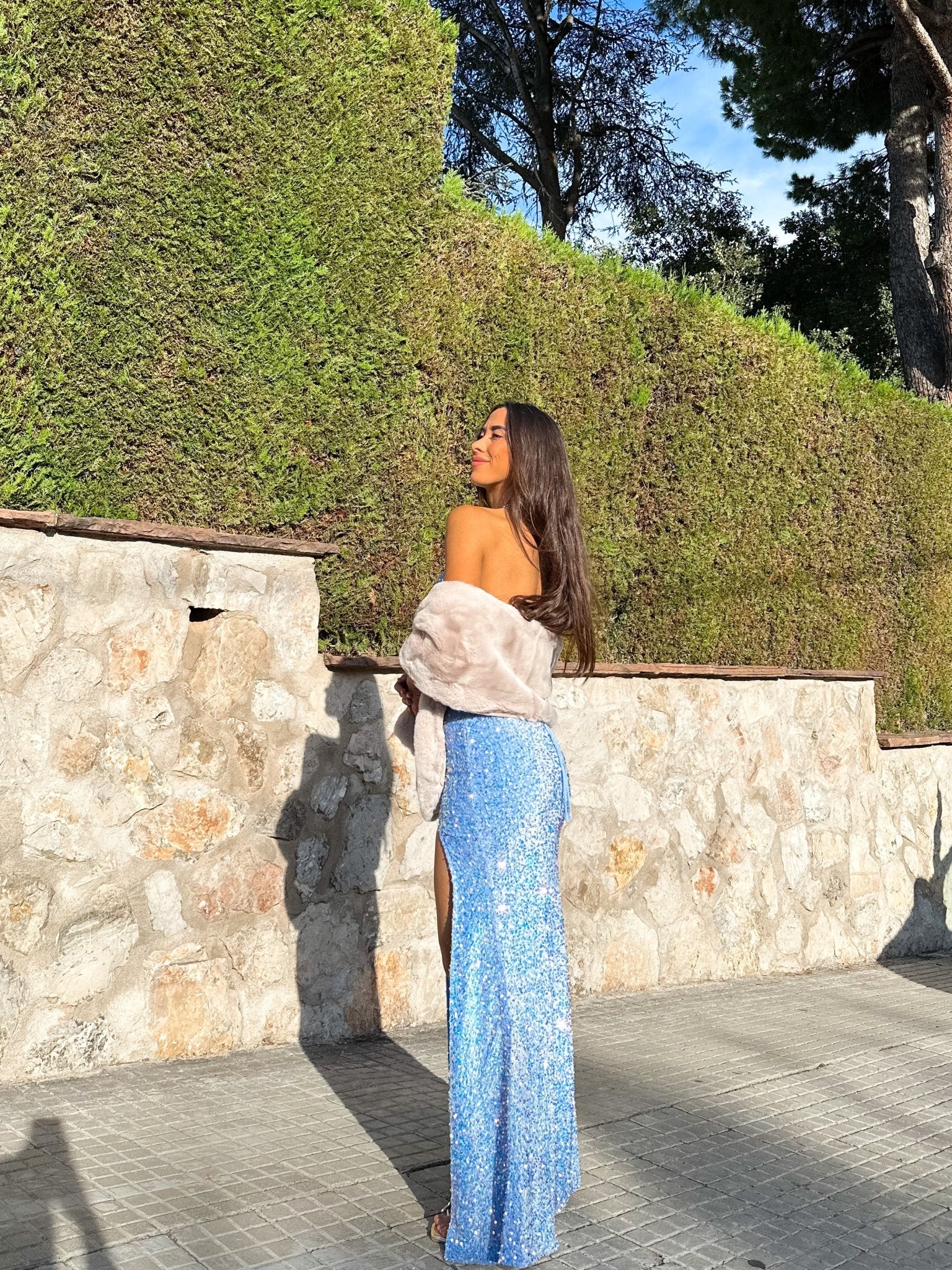 Estola evento pelo beige - SORELLAS