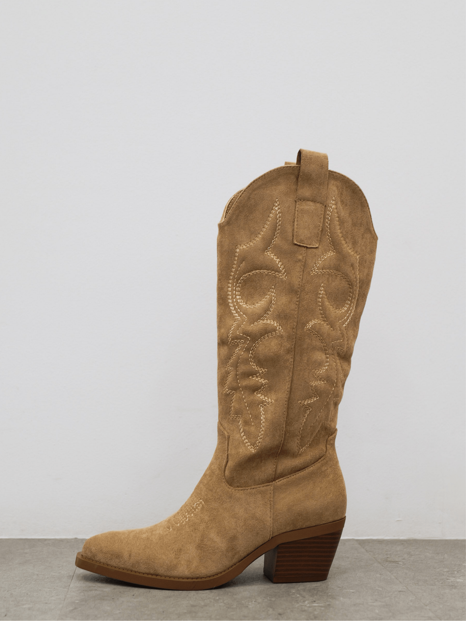 Bota punta cowboy beige - SORELLAS
