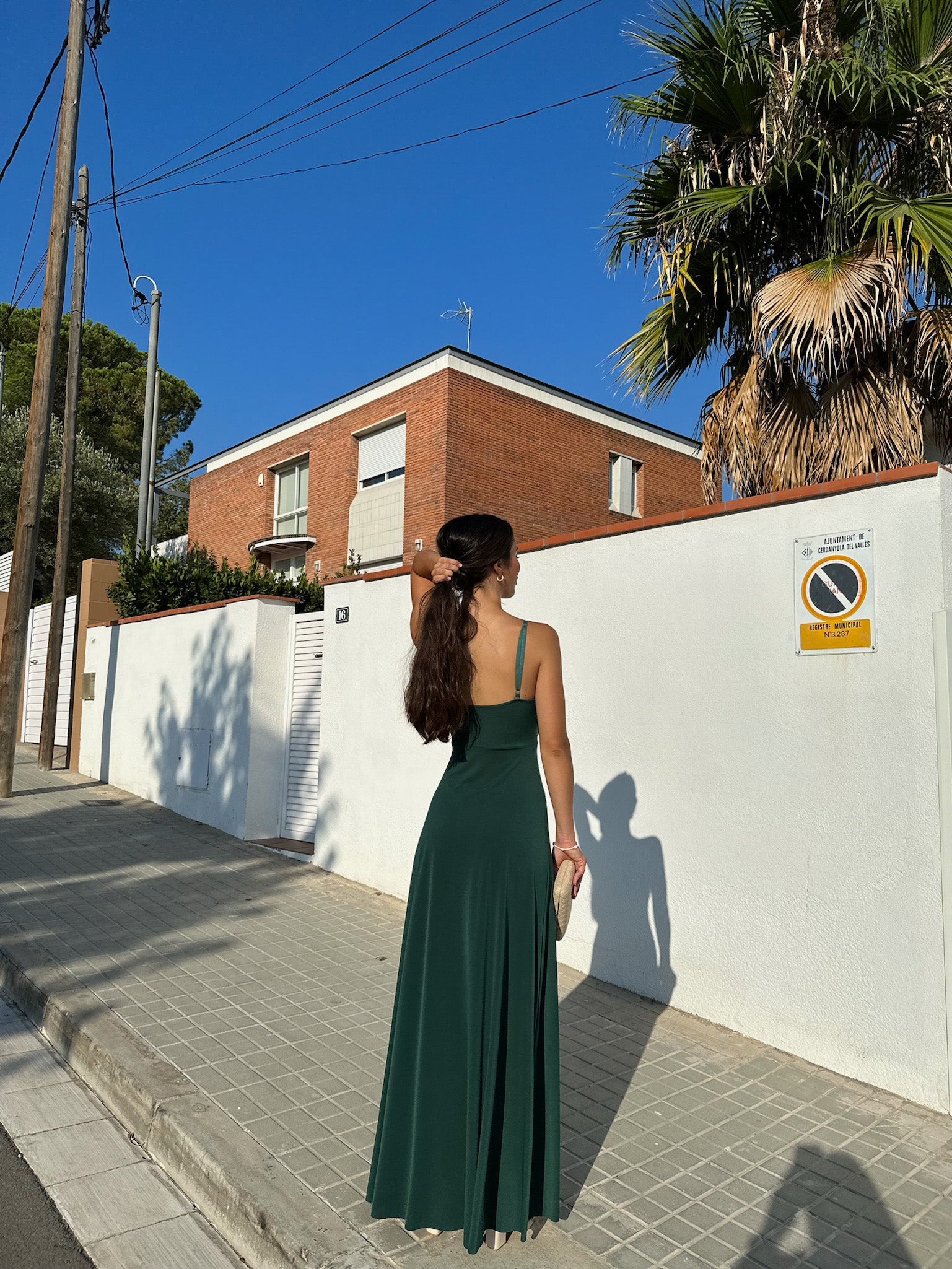 Vestido lazo pico botella