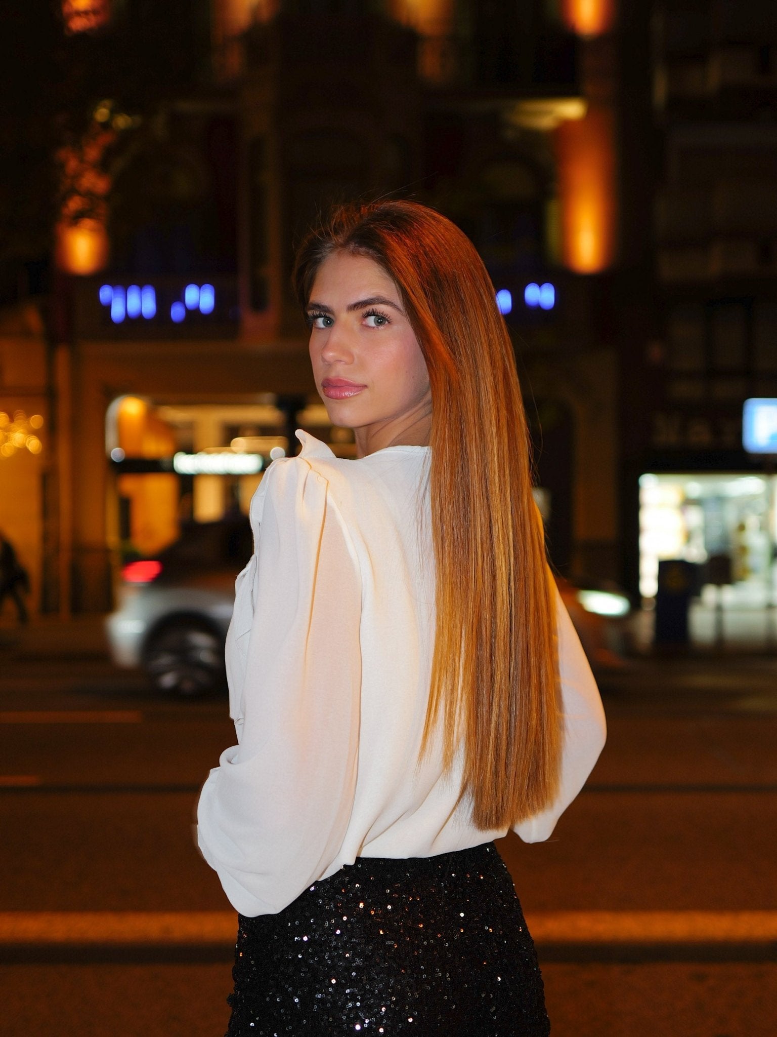 Blusa volante romántica blanca - Sorellas The Brand Barcelona S.L