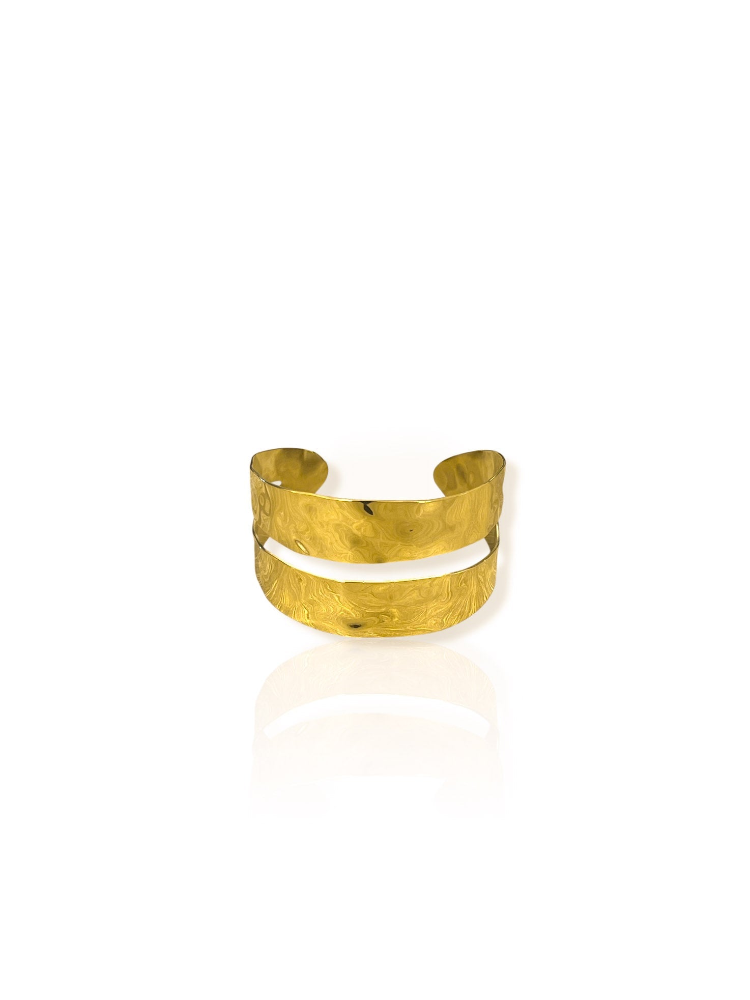 Brazalete bandas textura dorado - Sorellas The Brand Barcelona S.L