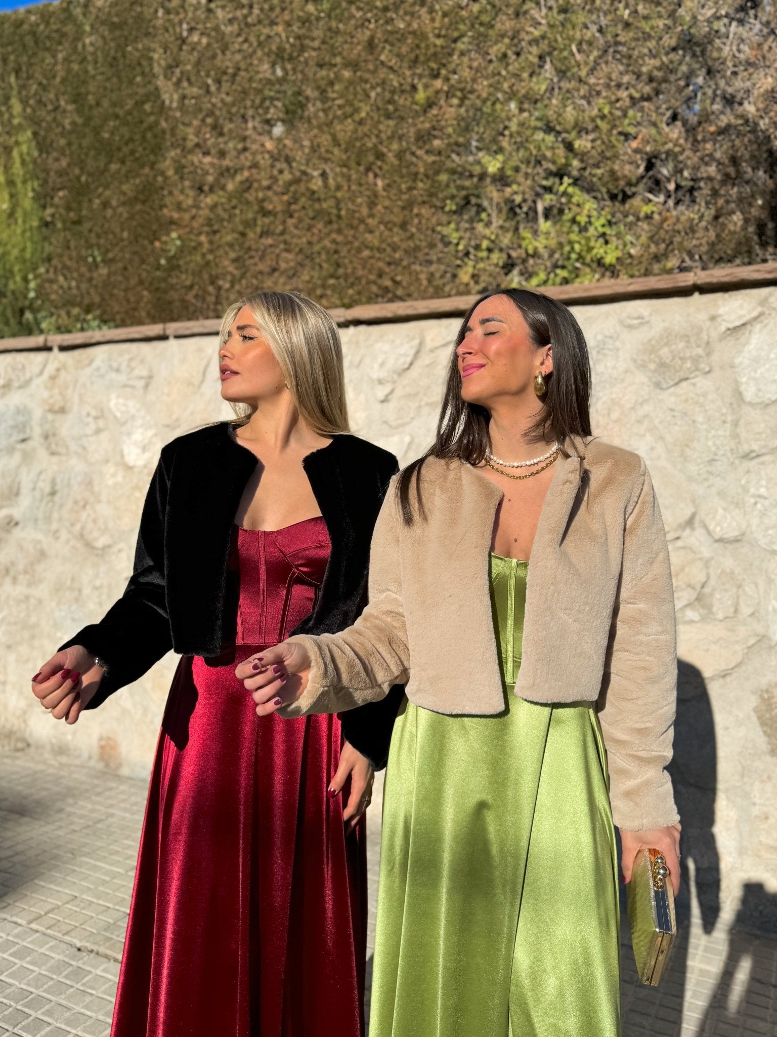 Giacca corta in pelliccia nera - Sorellas The Brand Barcelona S.L