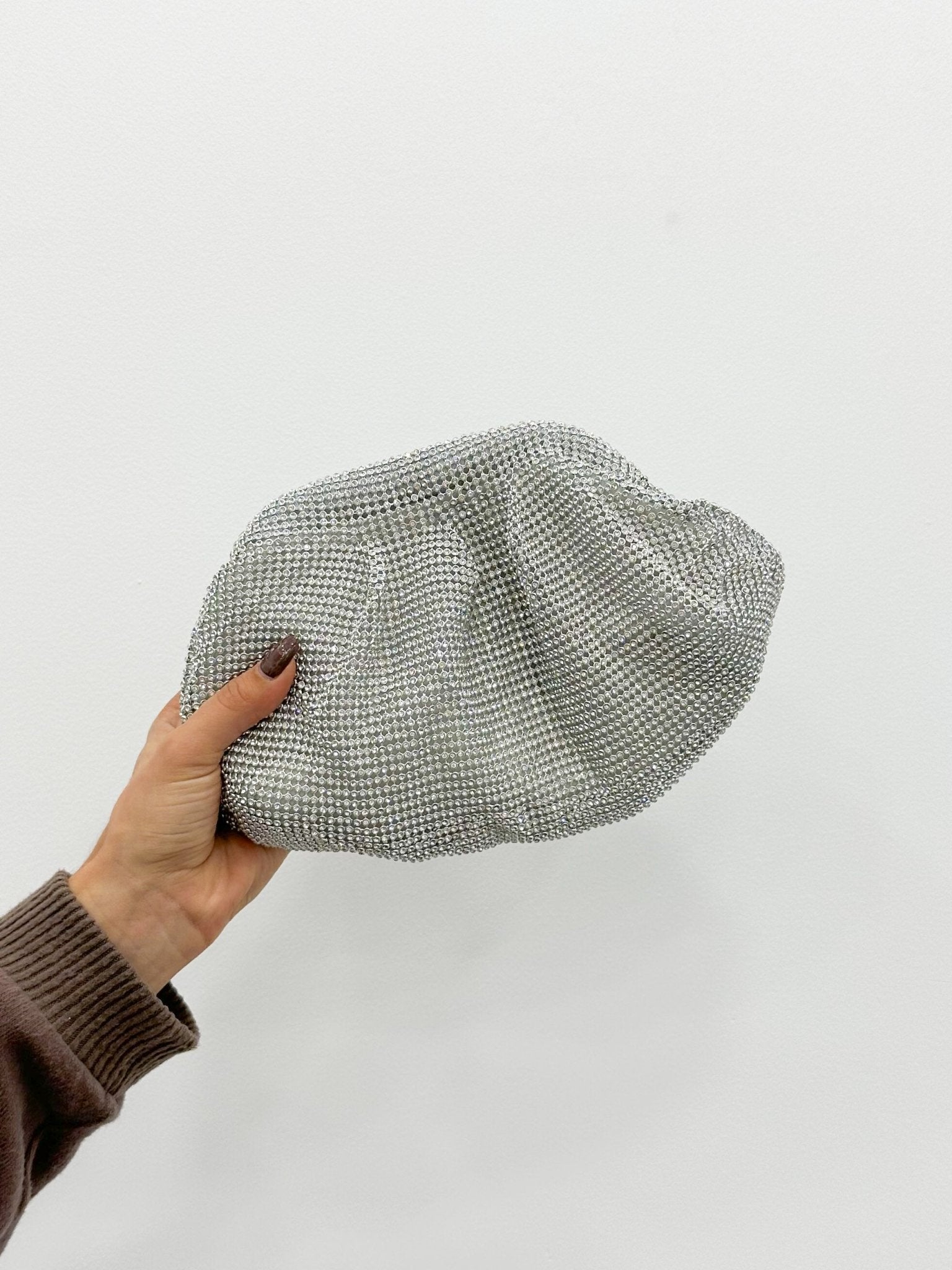 Clutch bomboniera lucida argento - Sorellas The Brand Barcelona S.L