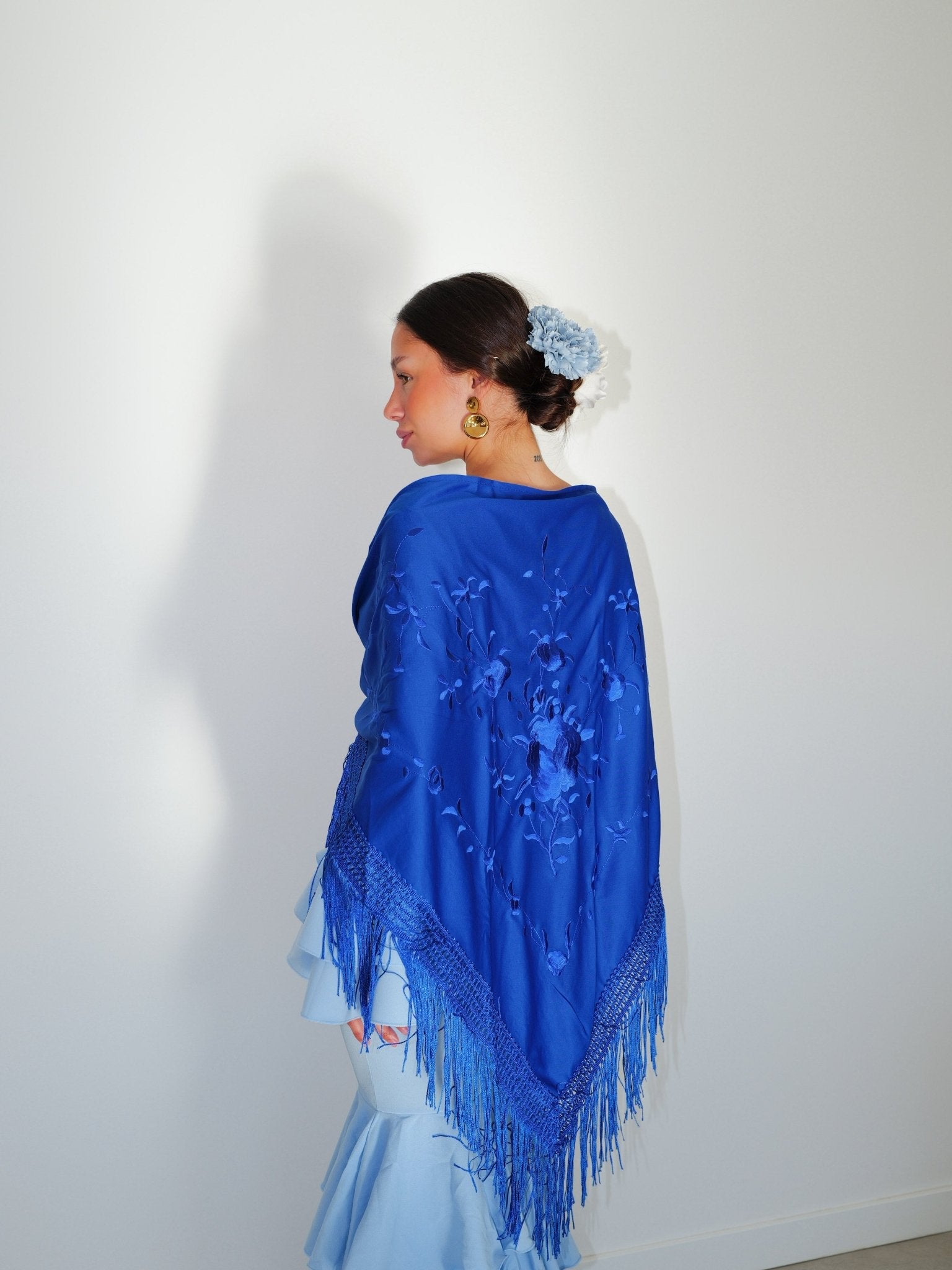 Mantón flamenca bordado flores klein - Sorellas The Brand Barcelona S.L