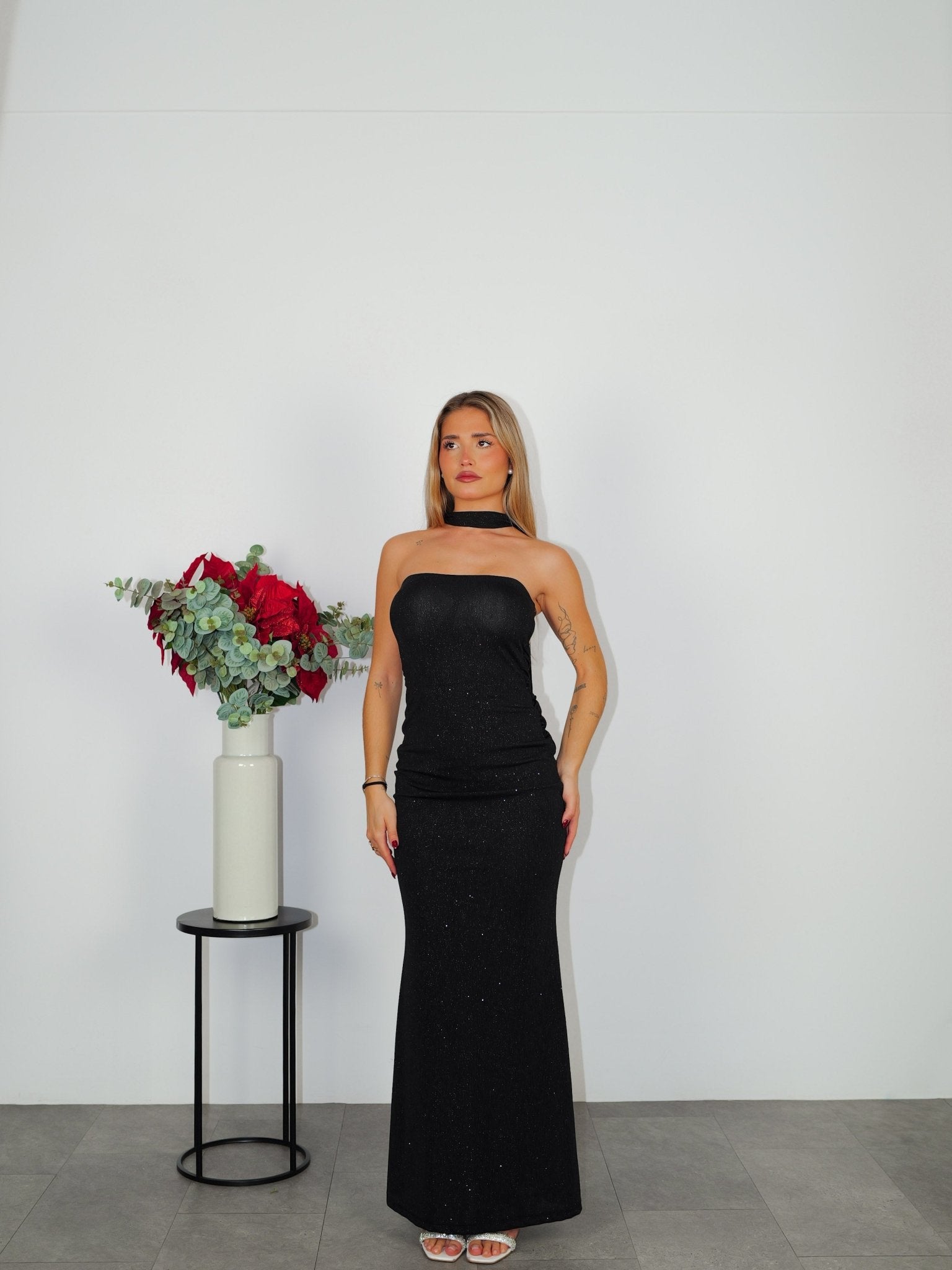 Vestido palabra espalda lurex negro - Sorellas The Brand Barcelona S.L