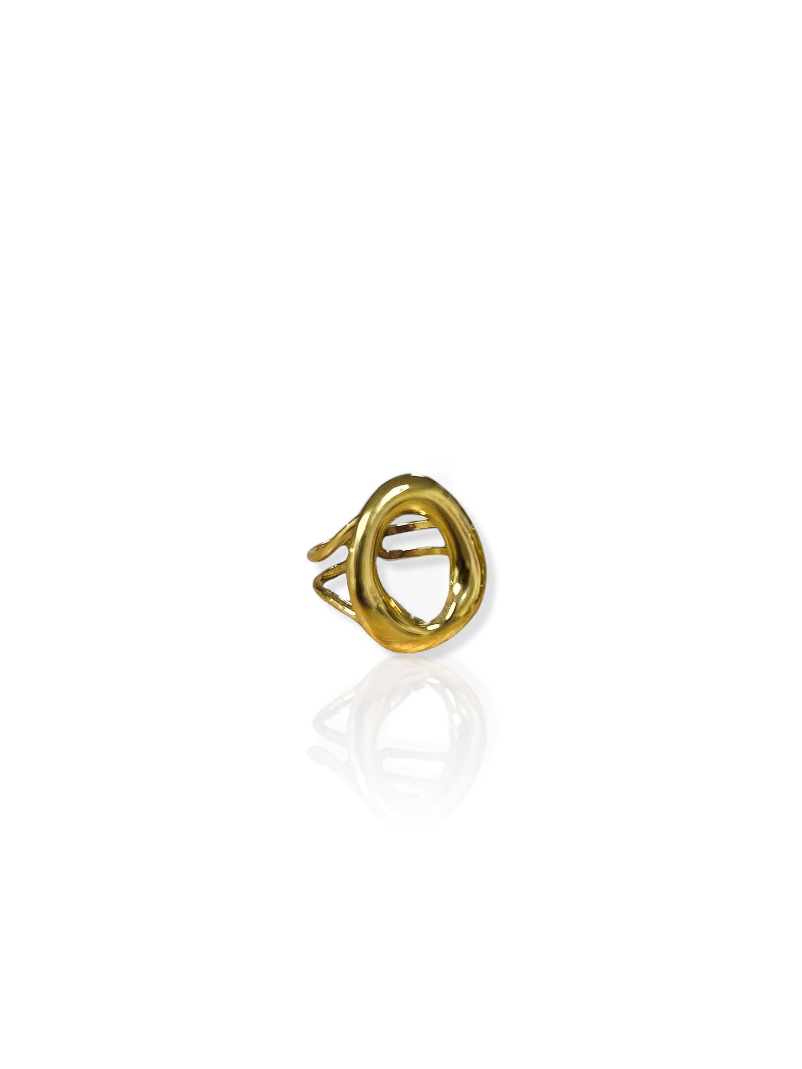 Gold hoop ring