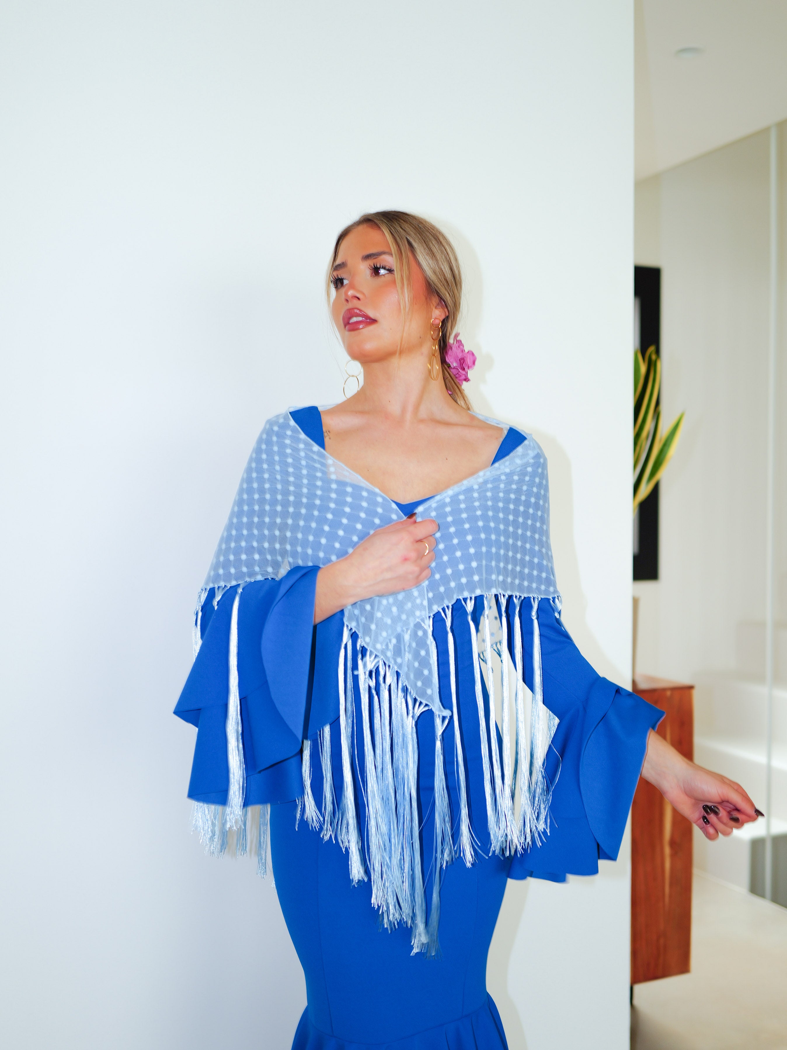 Flamenco shawl topos cielo
