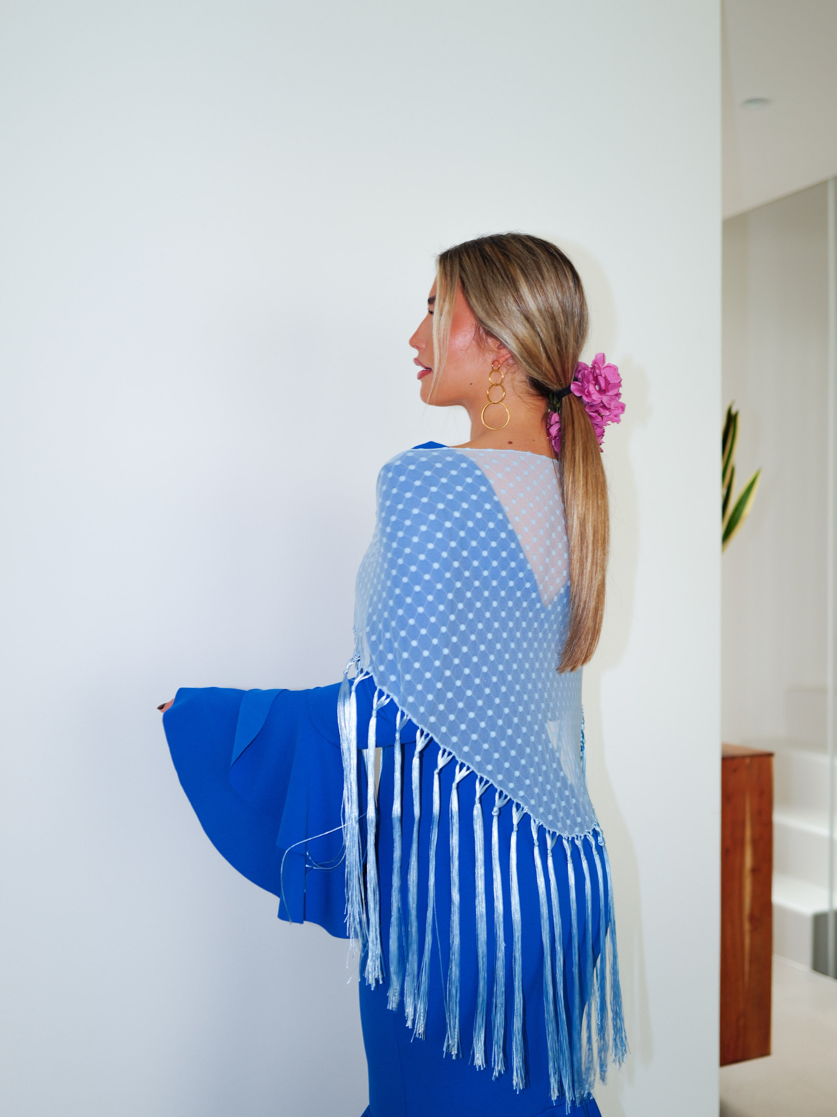 Flamenco shawl topos cielo