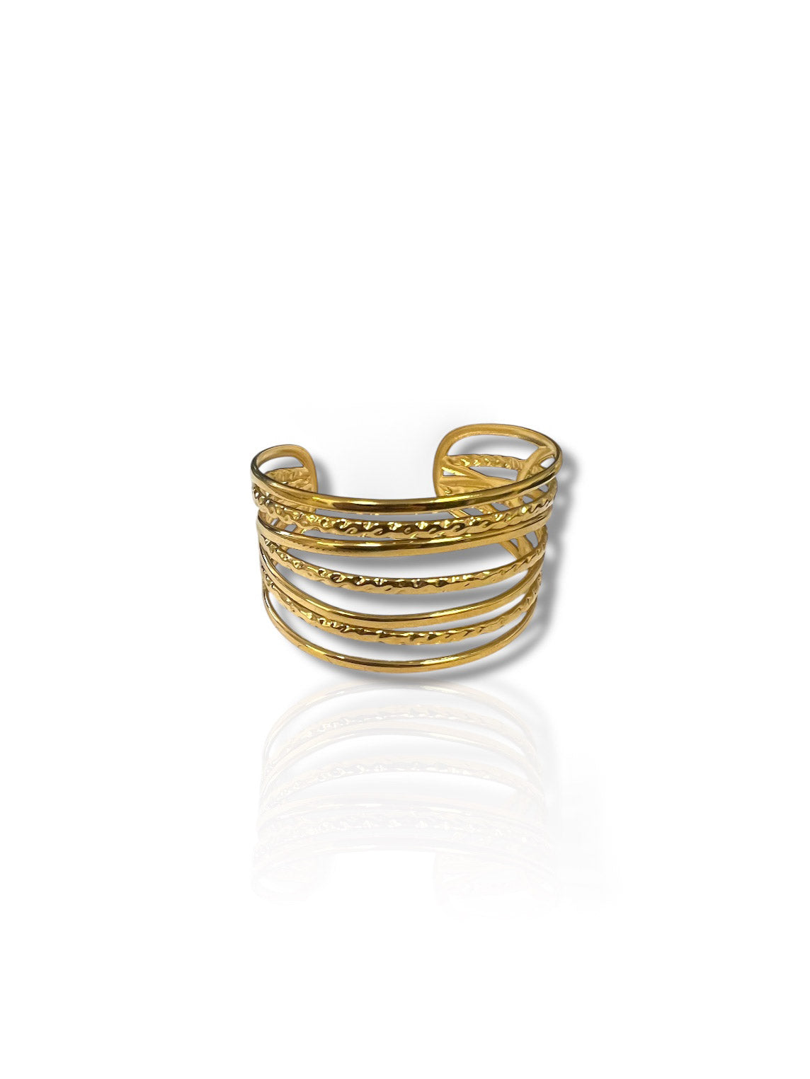 Gold interlocking bracelet - SORELLAS