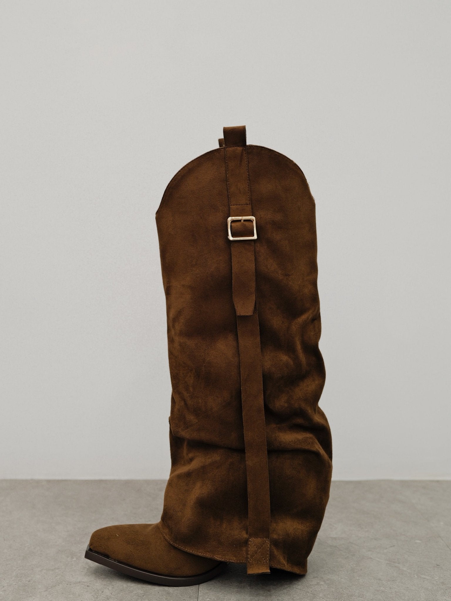 Chocolate buckle detail flap boot - Sorellas The Brand Barcelona S.L.