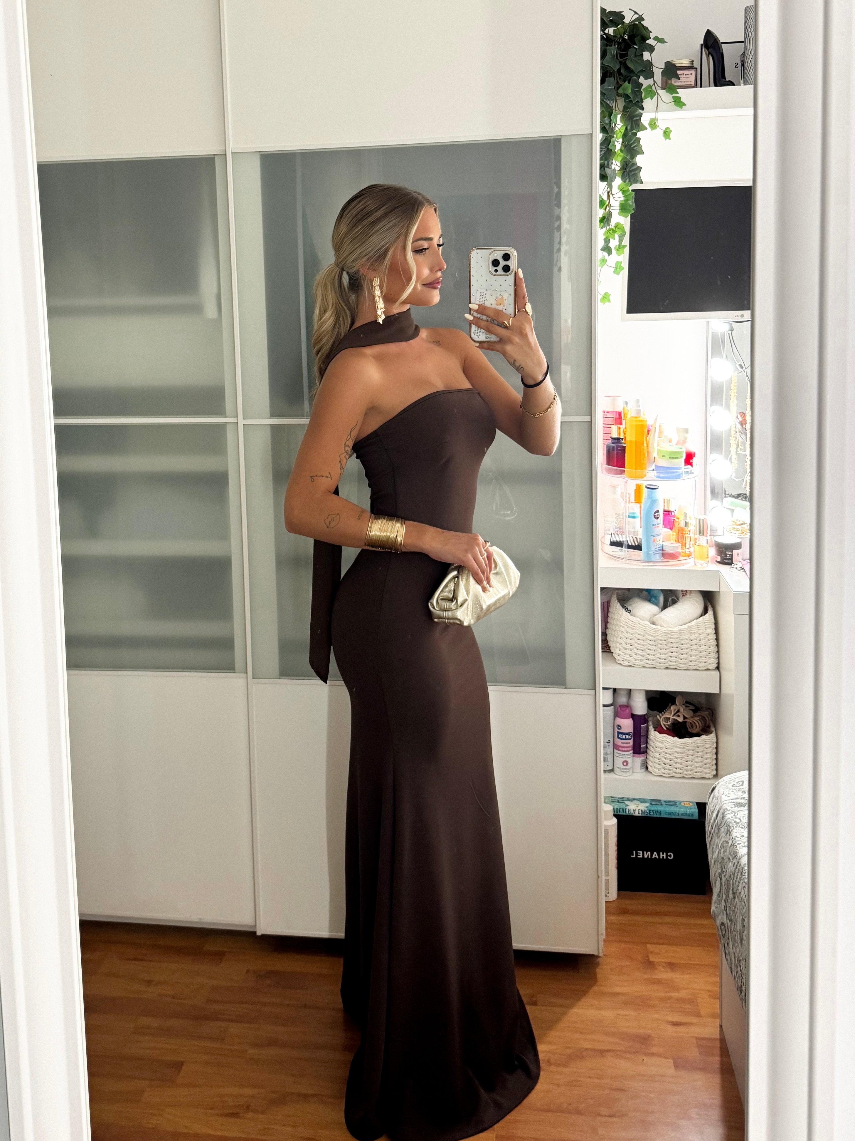 Mermaid choker mermaid dress chocolate tulle