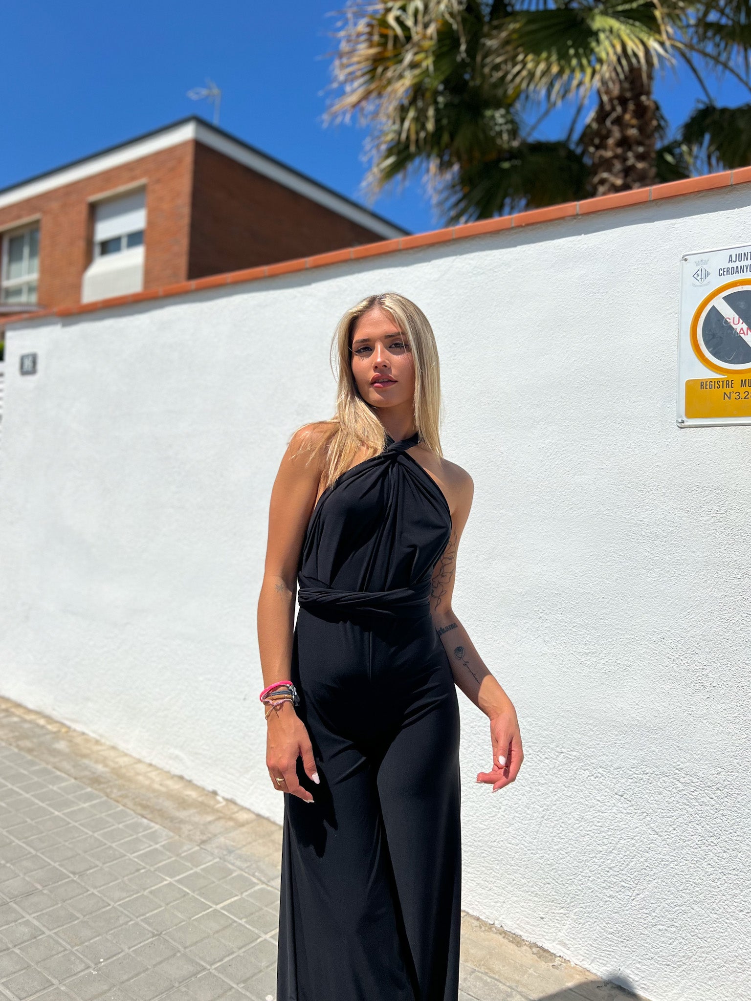 Jumpsuit multi black