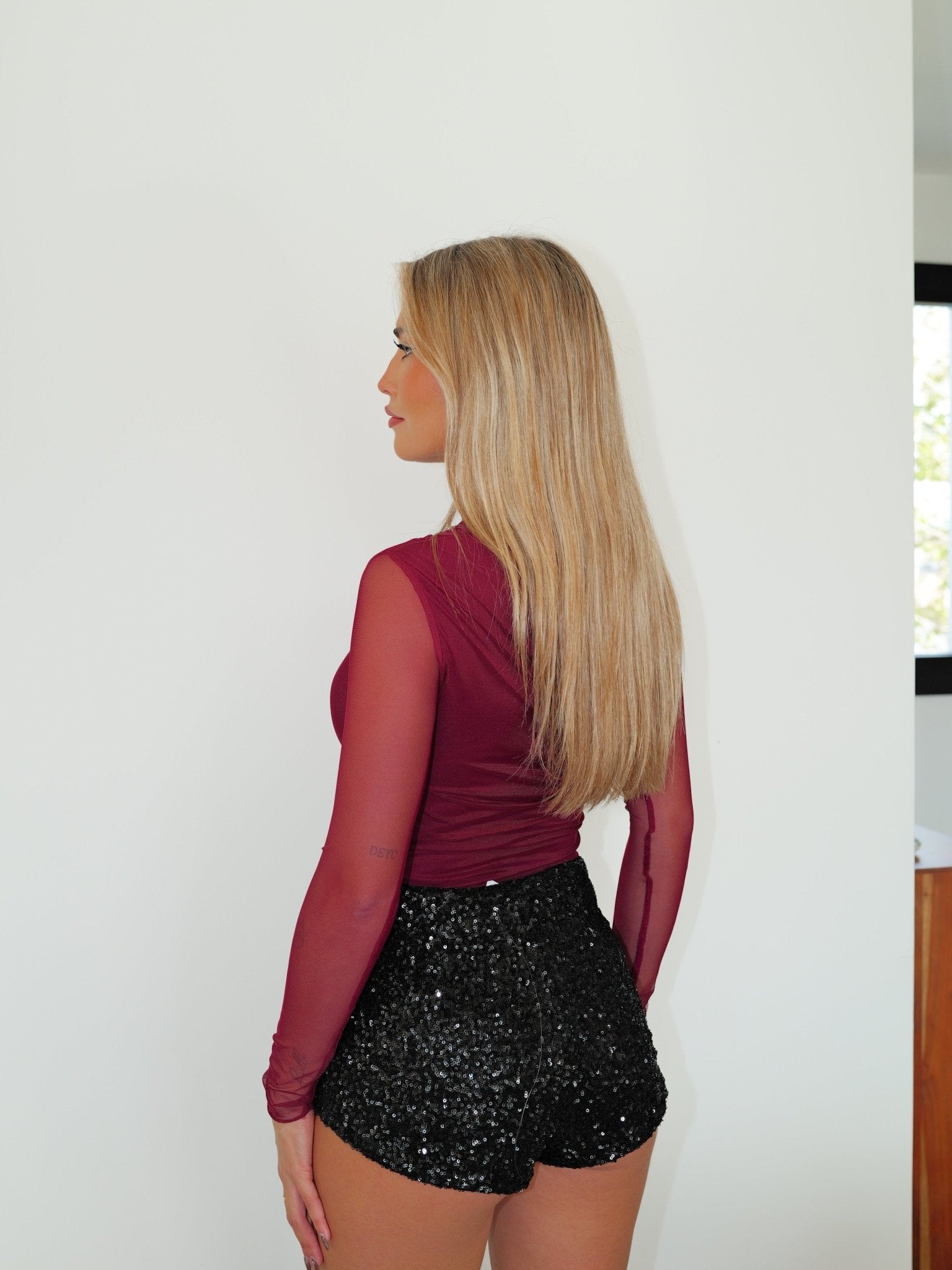 Burgundy tulle bodysuit - Sorellas The Brand Barcelona S.L