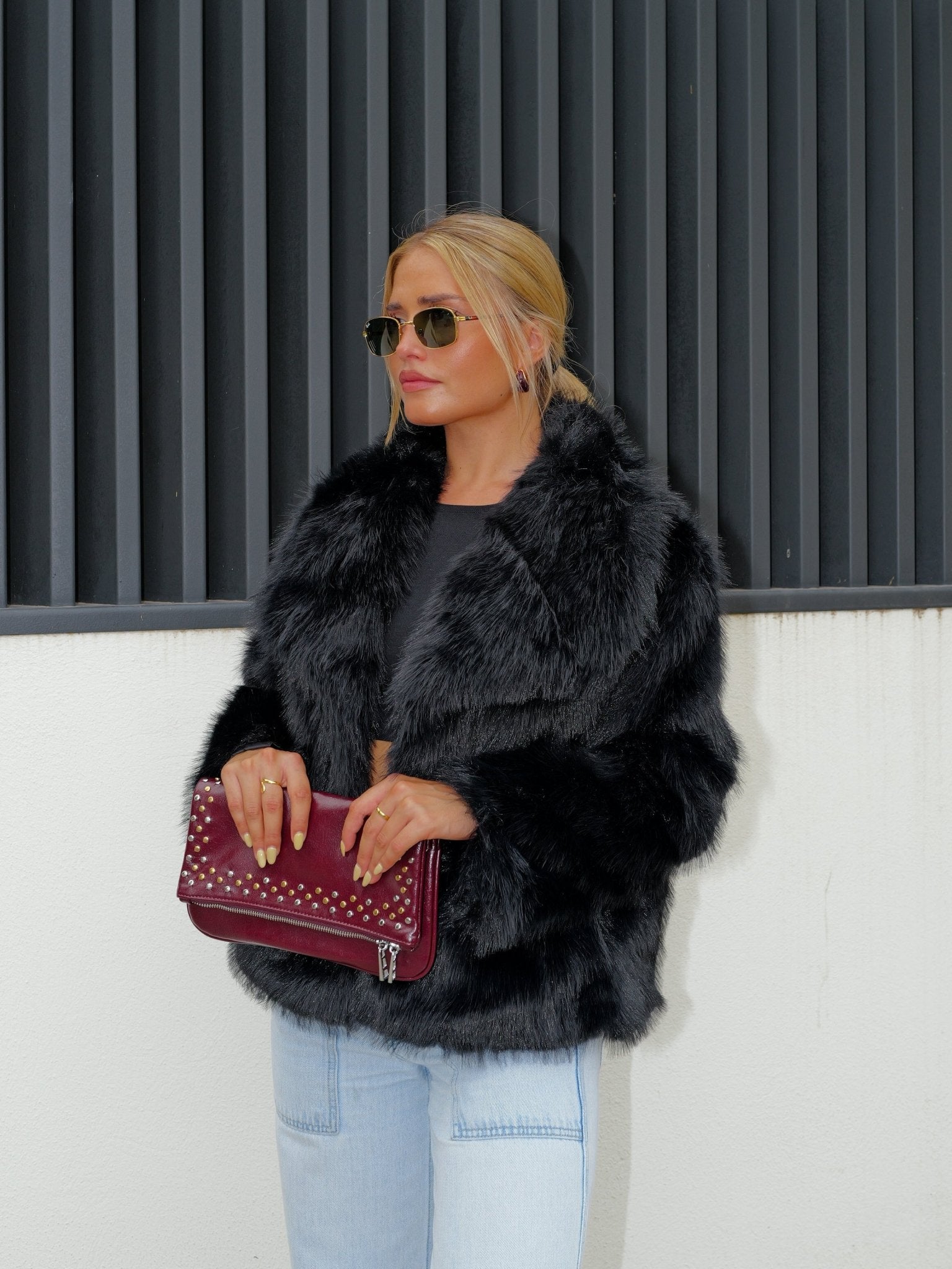 Black lapel fur jacket - Sorellas The Brand Barcelona S.L