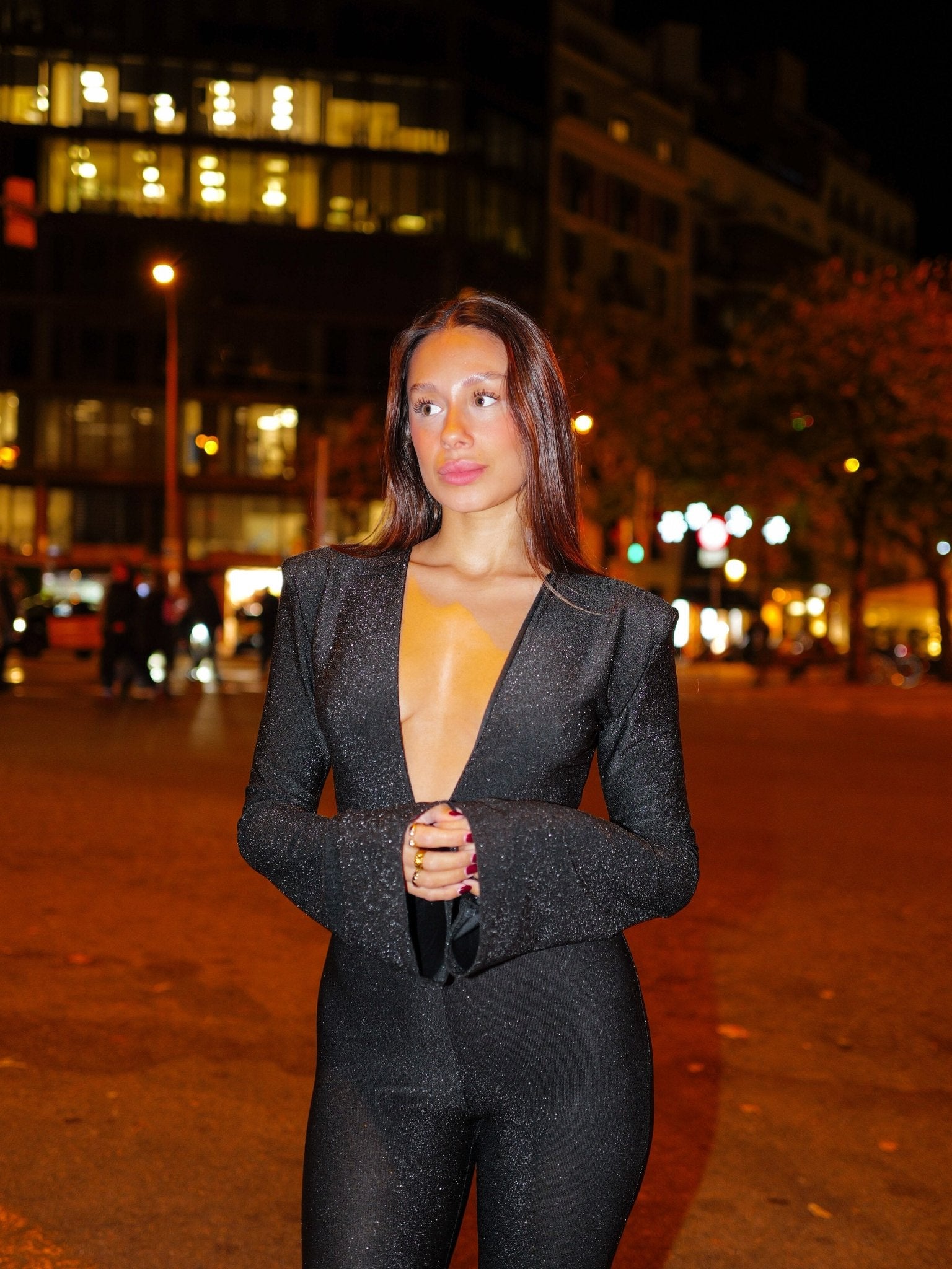 Black bell Jumpsuit lurex Jumpsuit - Sorellas The Brand Barcelona S.L