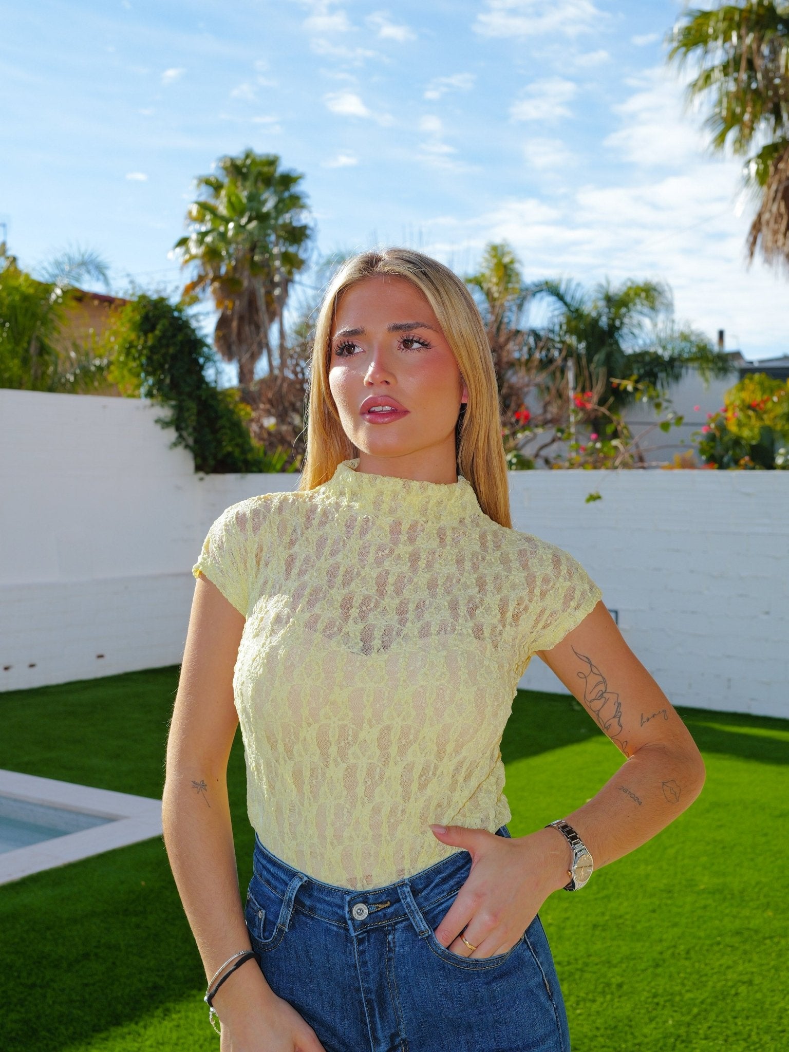 Yellow lace top - Sorellas The Brand Barcelona S.L