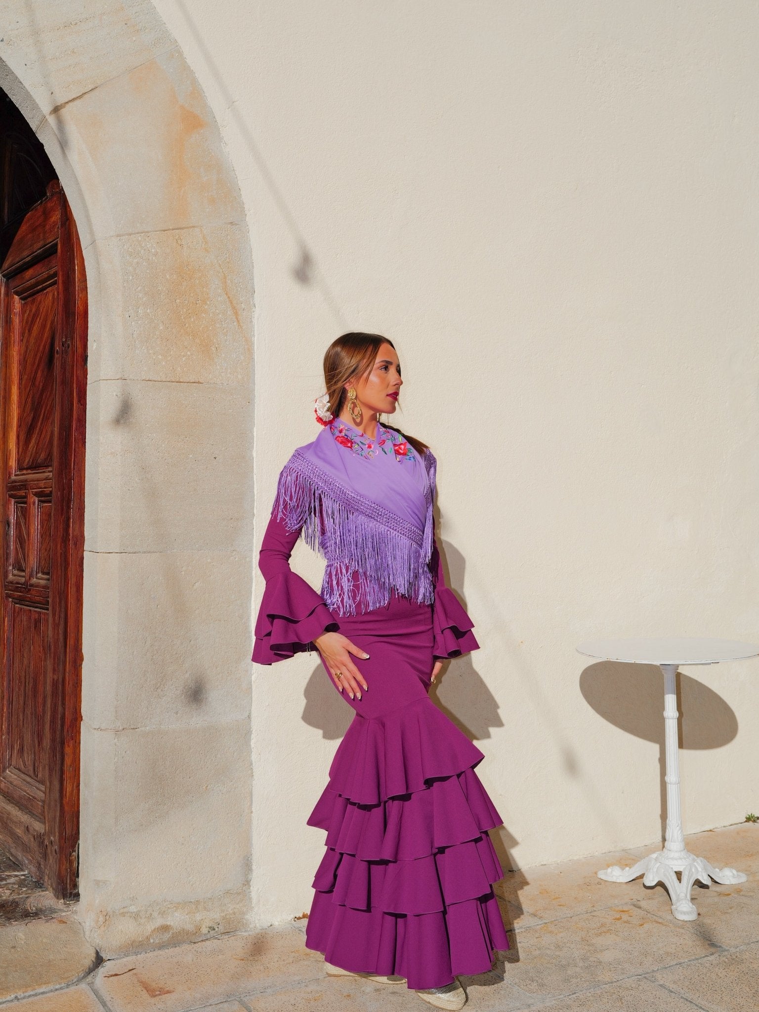 Cherry ruffled flamenco dress - Sorellas The Brand Barcelona S.L.