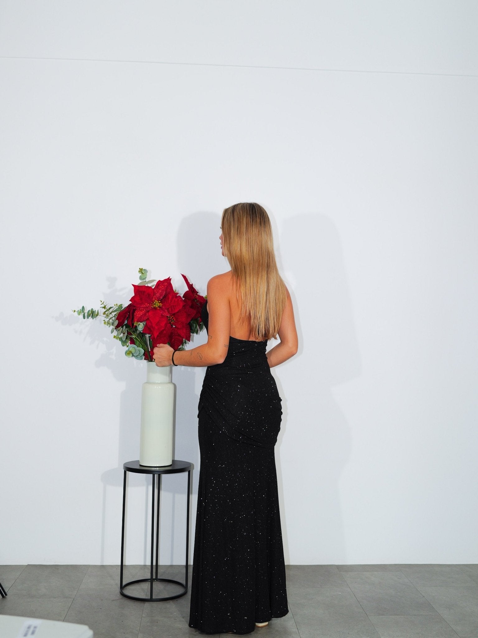 Black lurex dress with hip details - Sorellas The Brand Barcelona S.L.