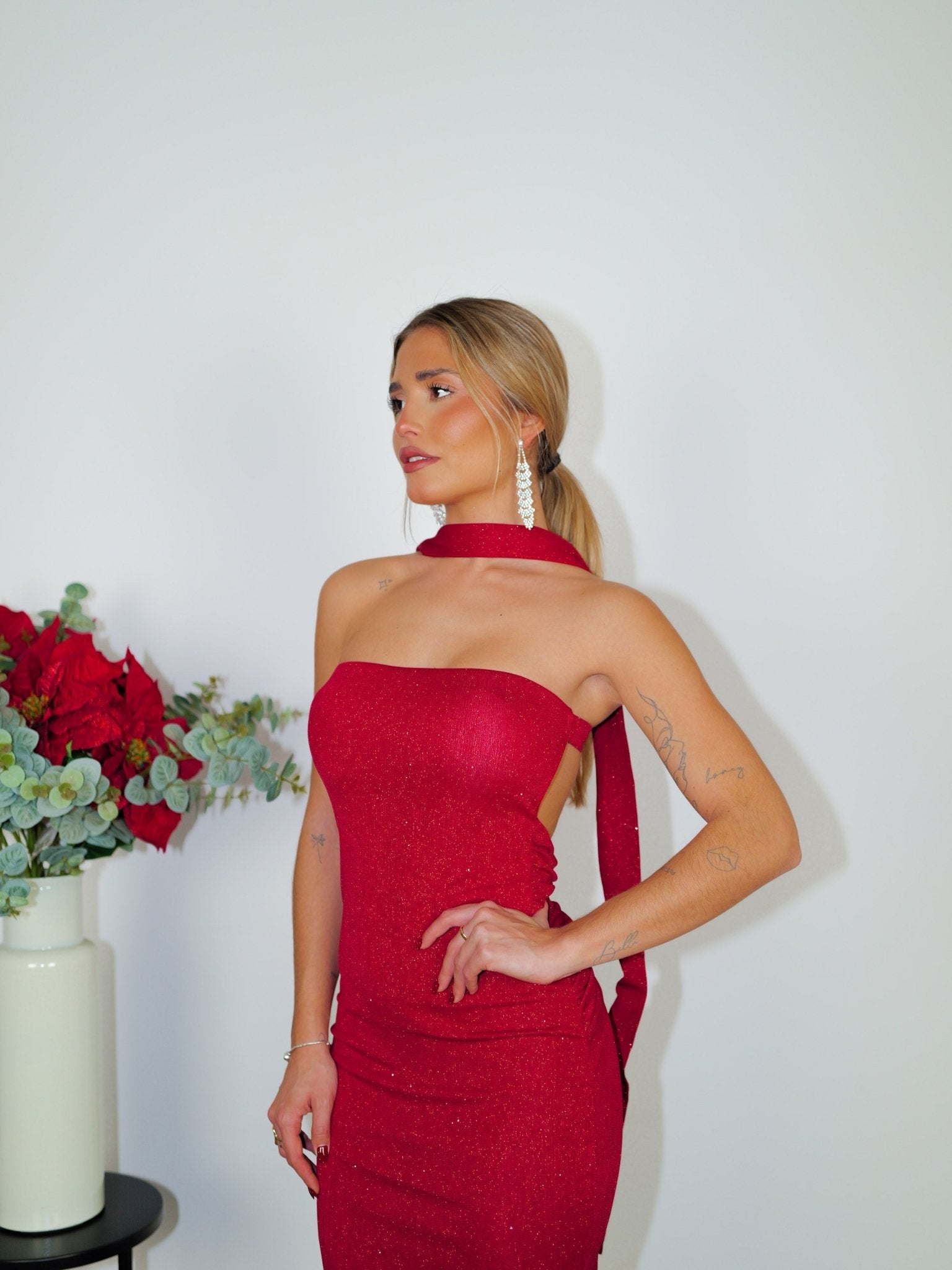 Red lurex backless dress - Sorellas The Brand Barcelona S.L
