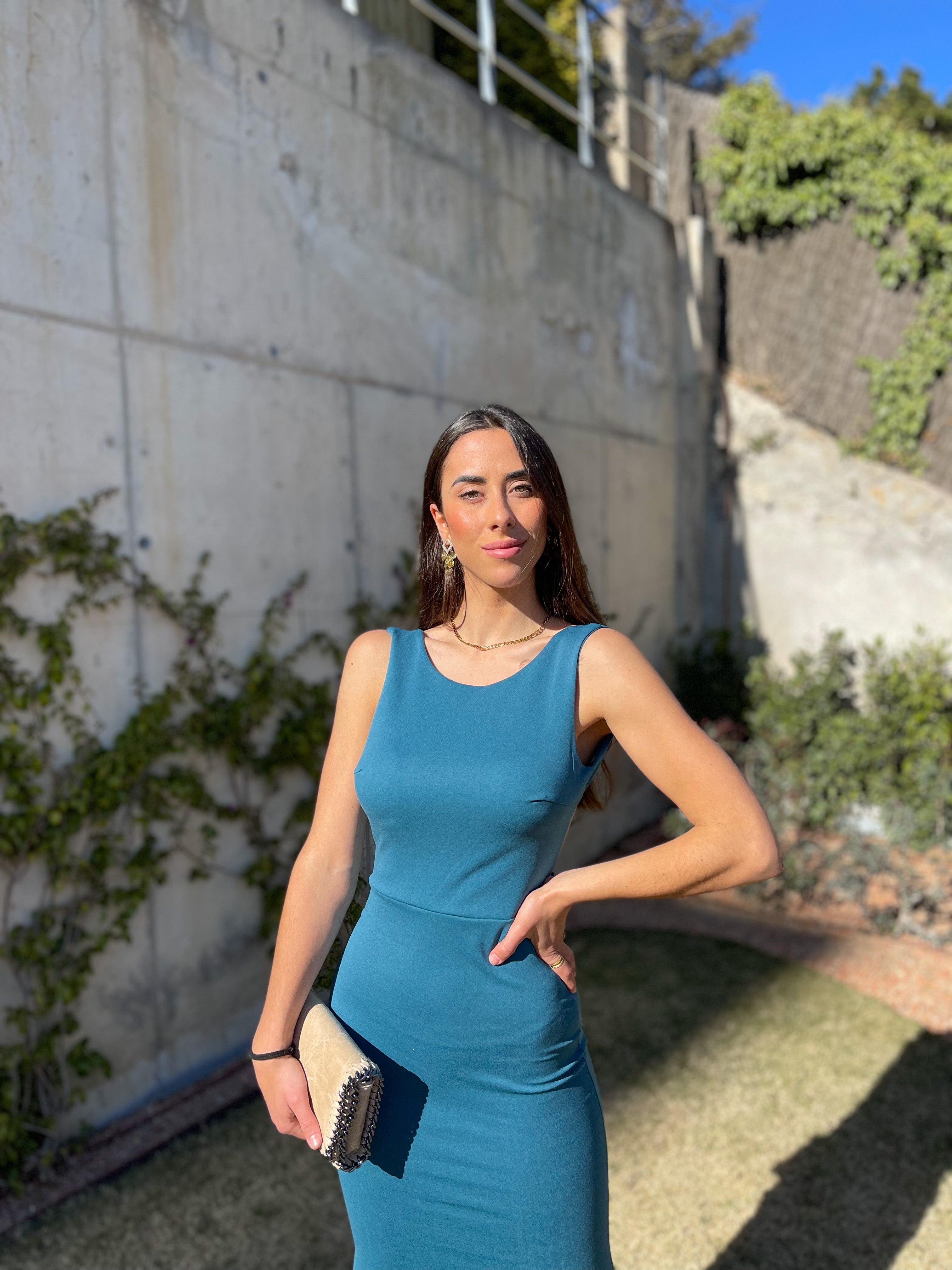 Long mermaid dress TEAL