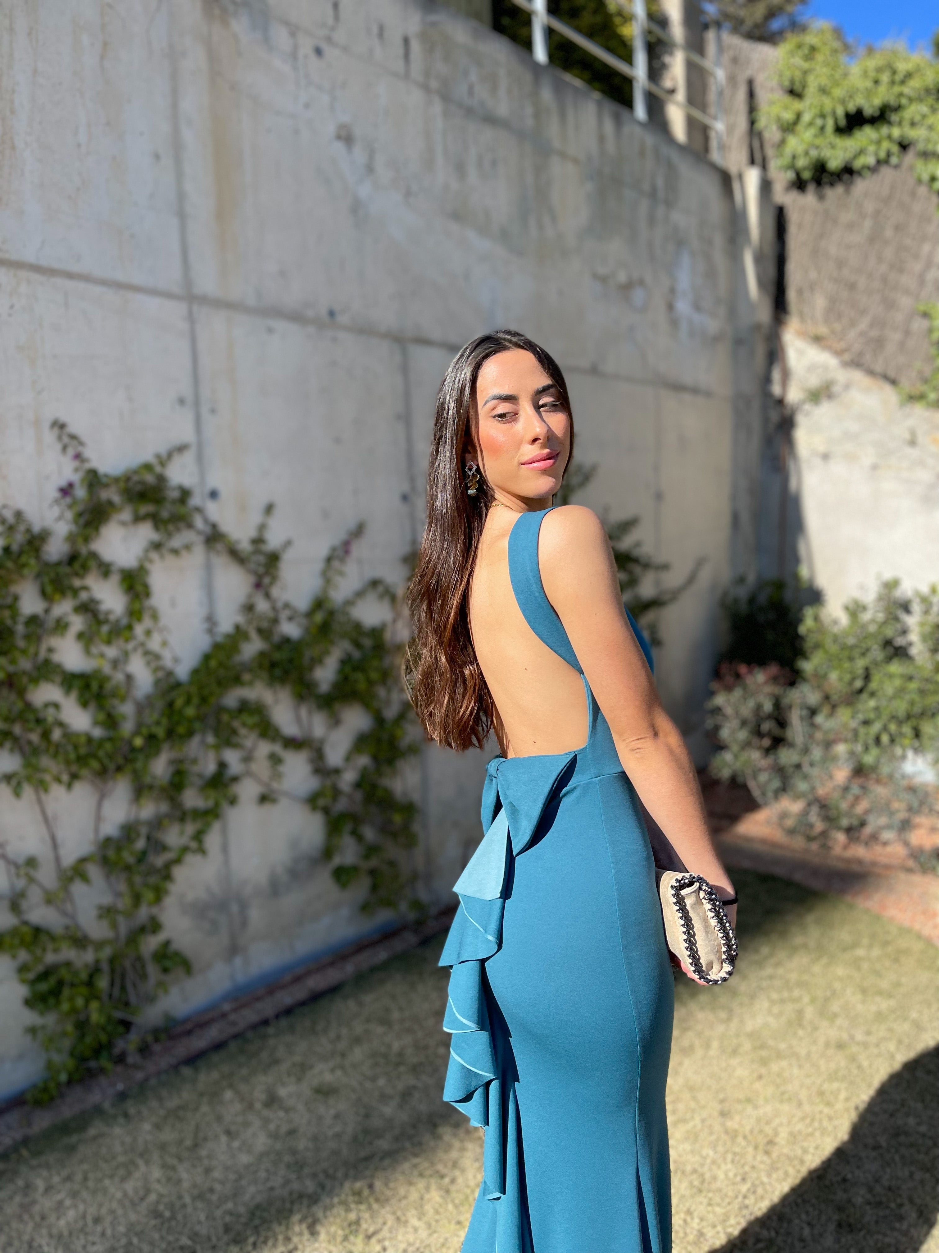 Long mermaid dress TEAL