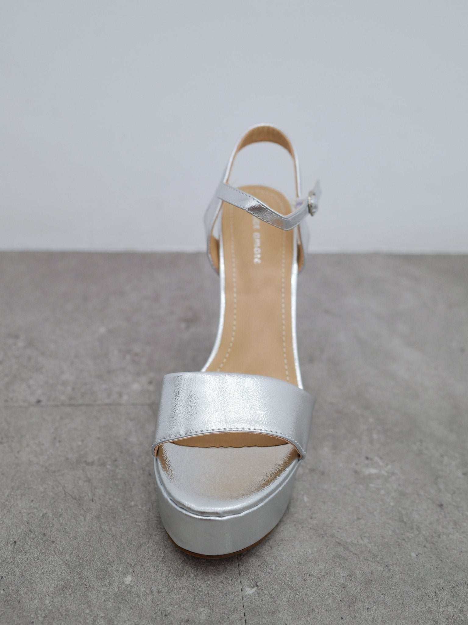 Sandales à plateforme argentées - SORELLAS