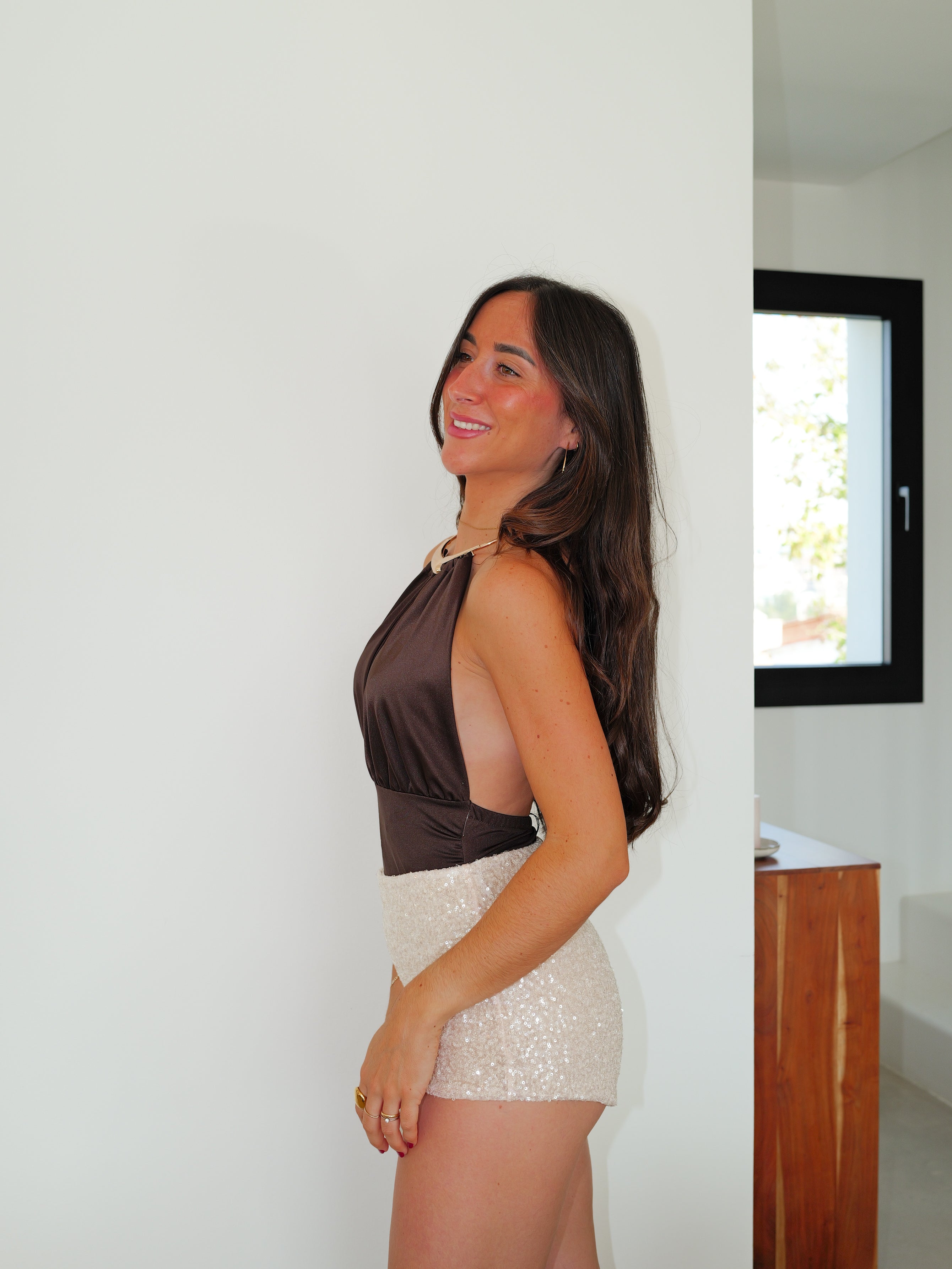 Tour de cou en chocolat doré