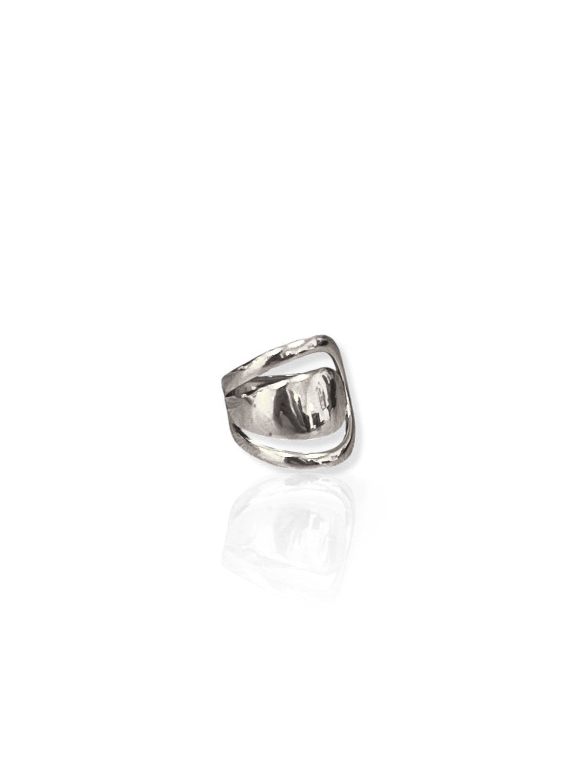 Bague asymétrique contour argenté - Sorellas The Brand Barcelona S.L