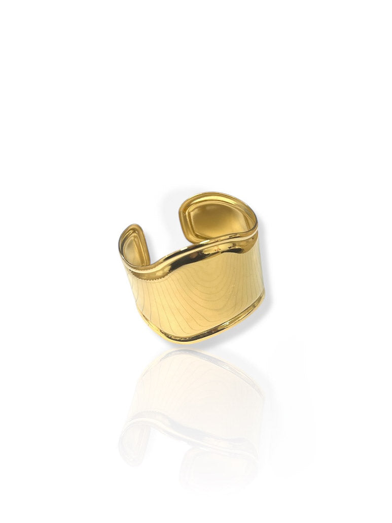 Bracelet à vagues d'or