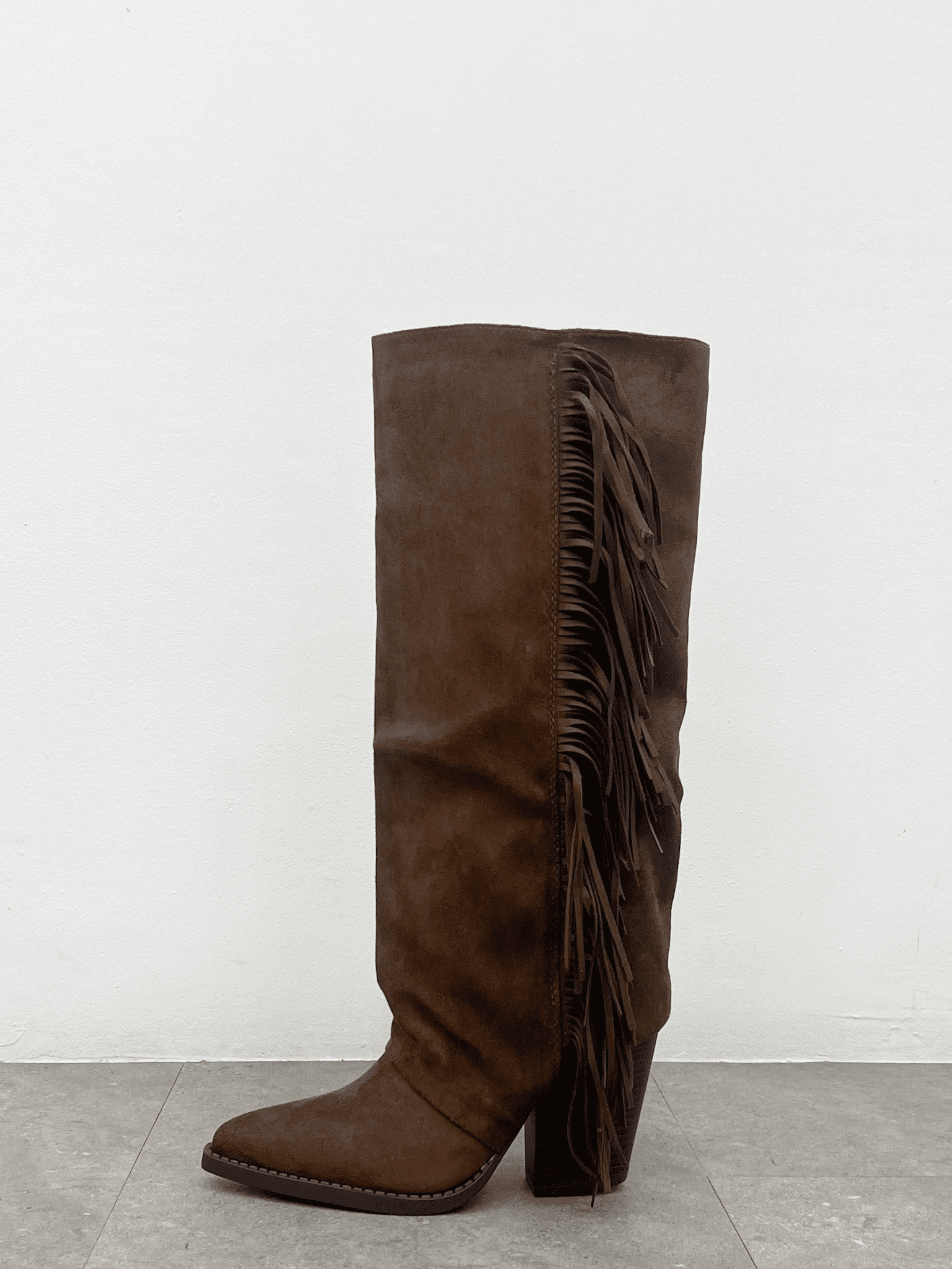 Bottes cowboy à franges latérales chocolat - Sorellas The Brand Barcelona S.L