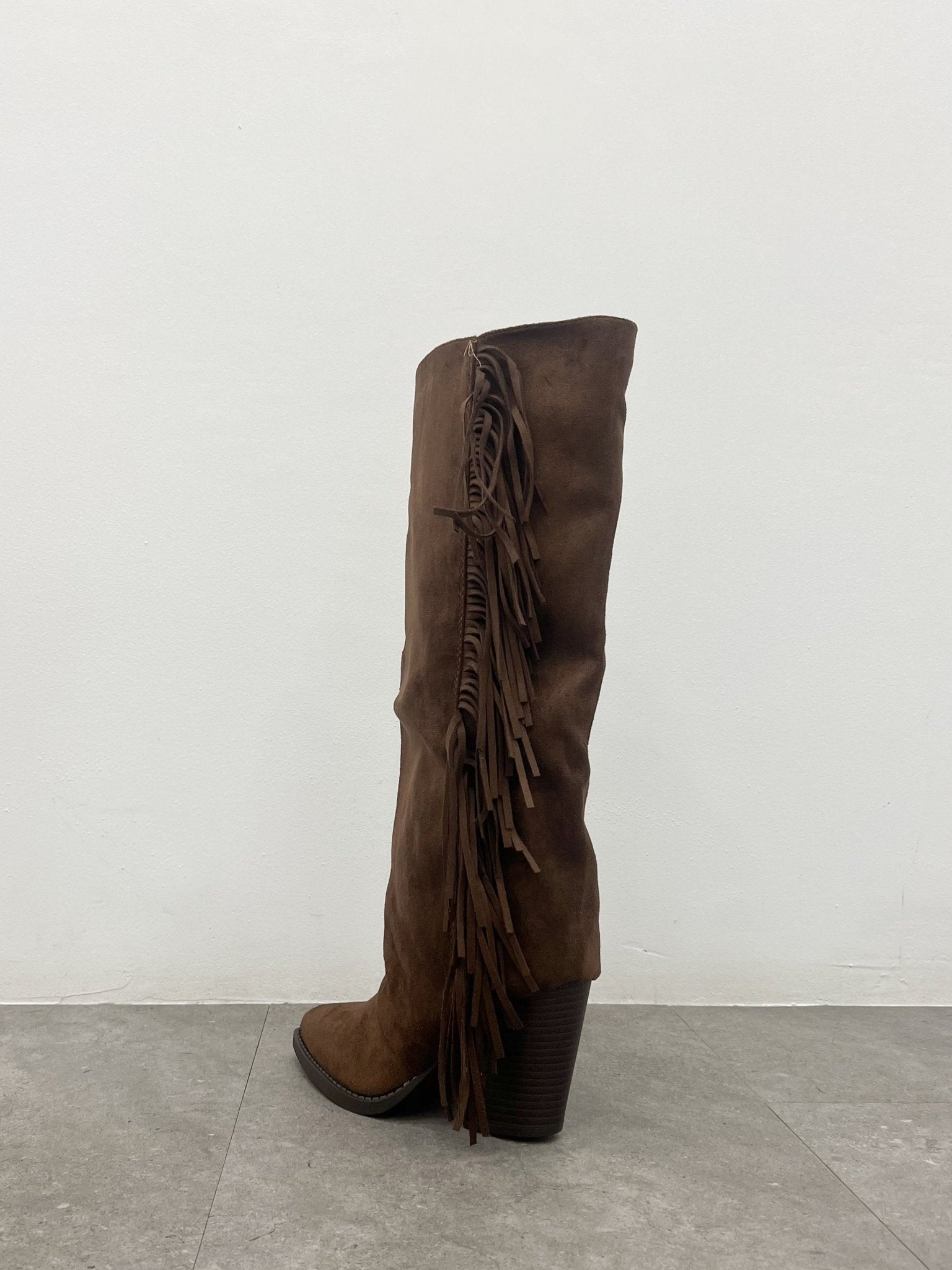 Bottes cowboy à franges latérales chocolat - Sorellas The Brand Barcelona S.L