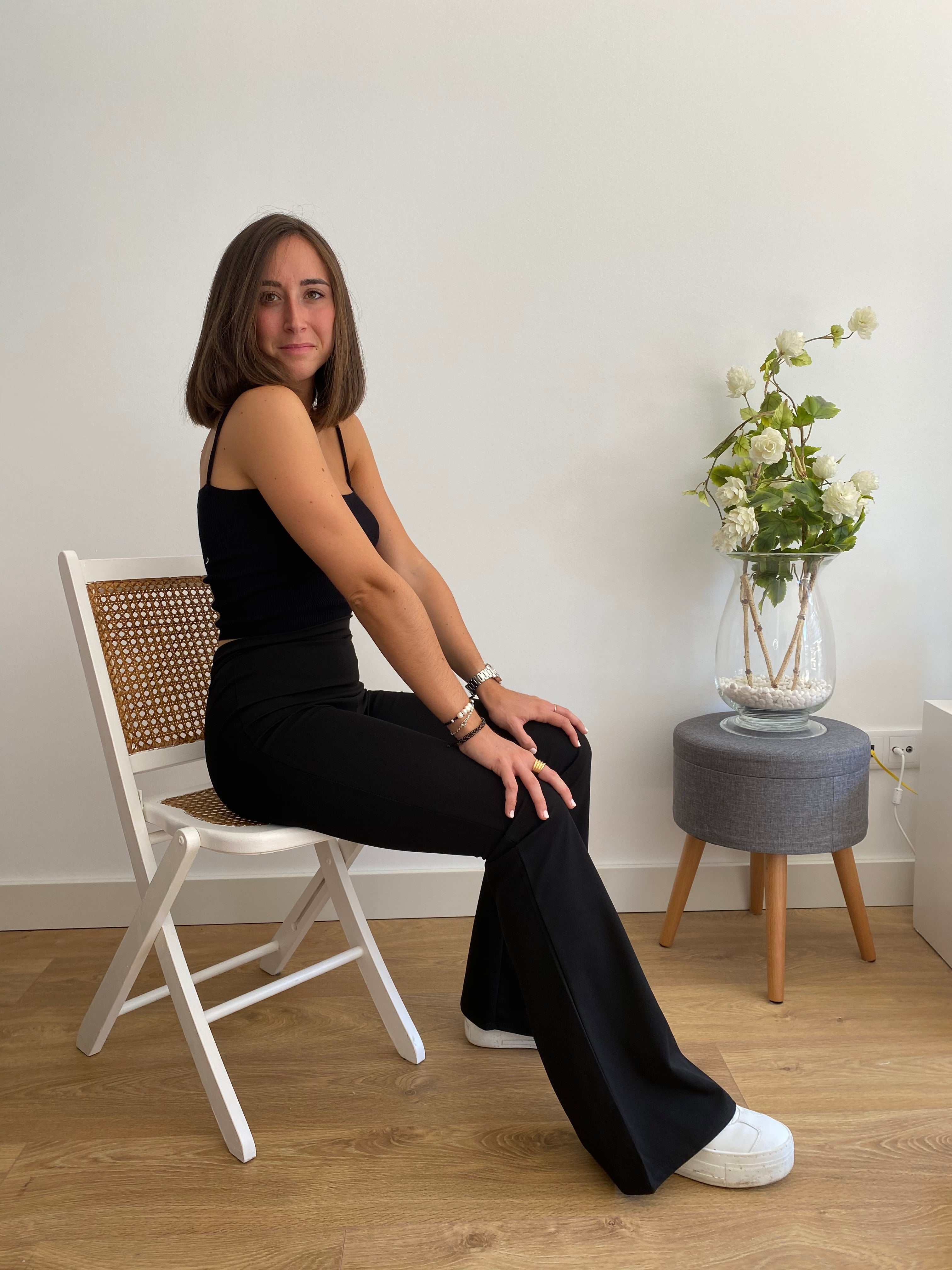 Pantalon cloche noir