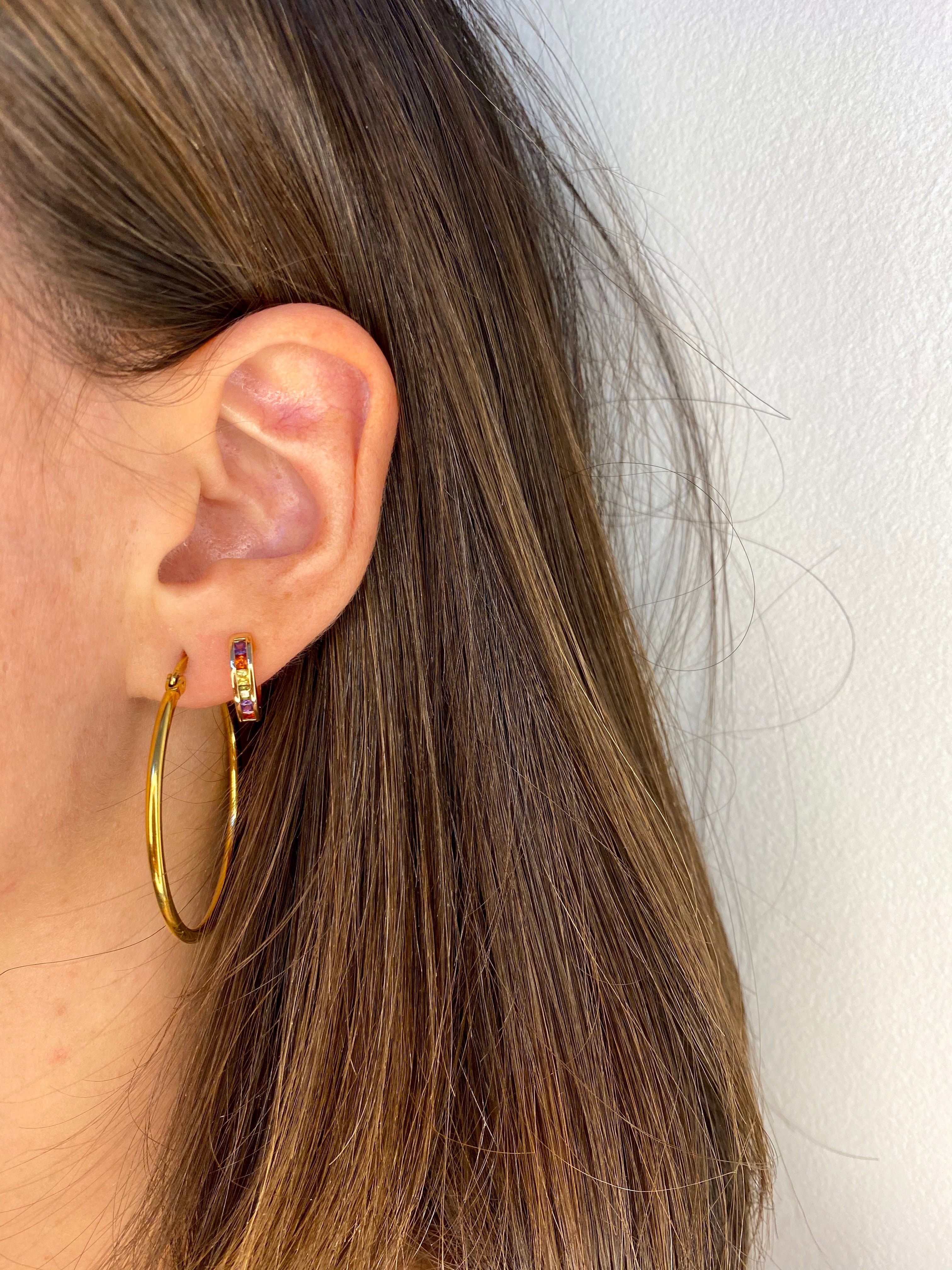BOUCLES D'OREILLES cerceaux d'or
