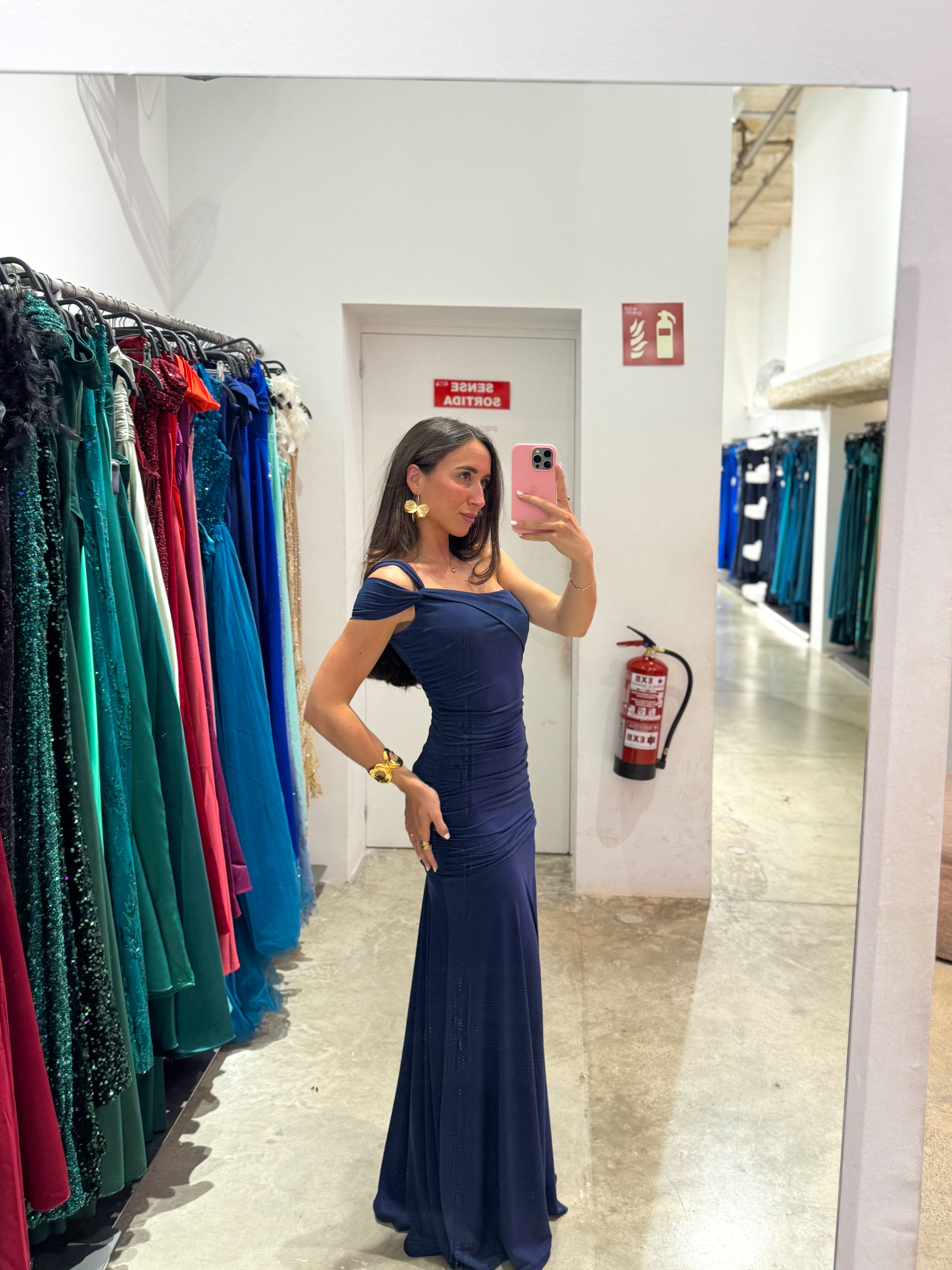 Abito con spalline annodate in stile navy