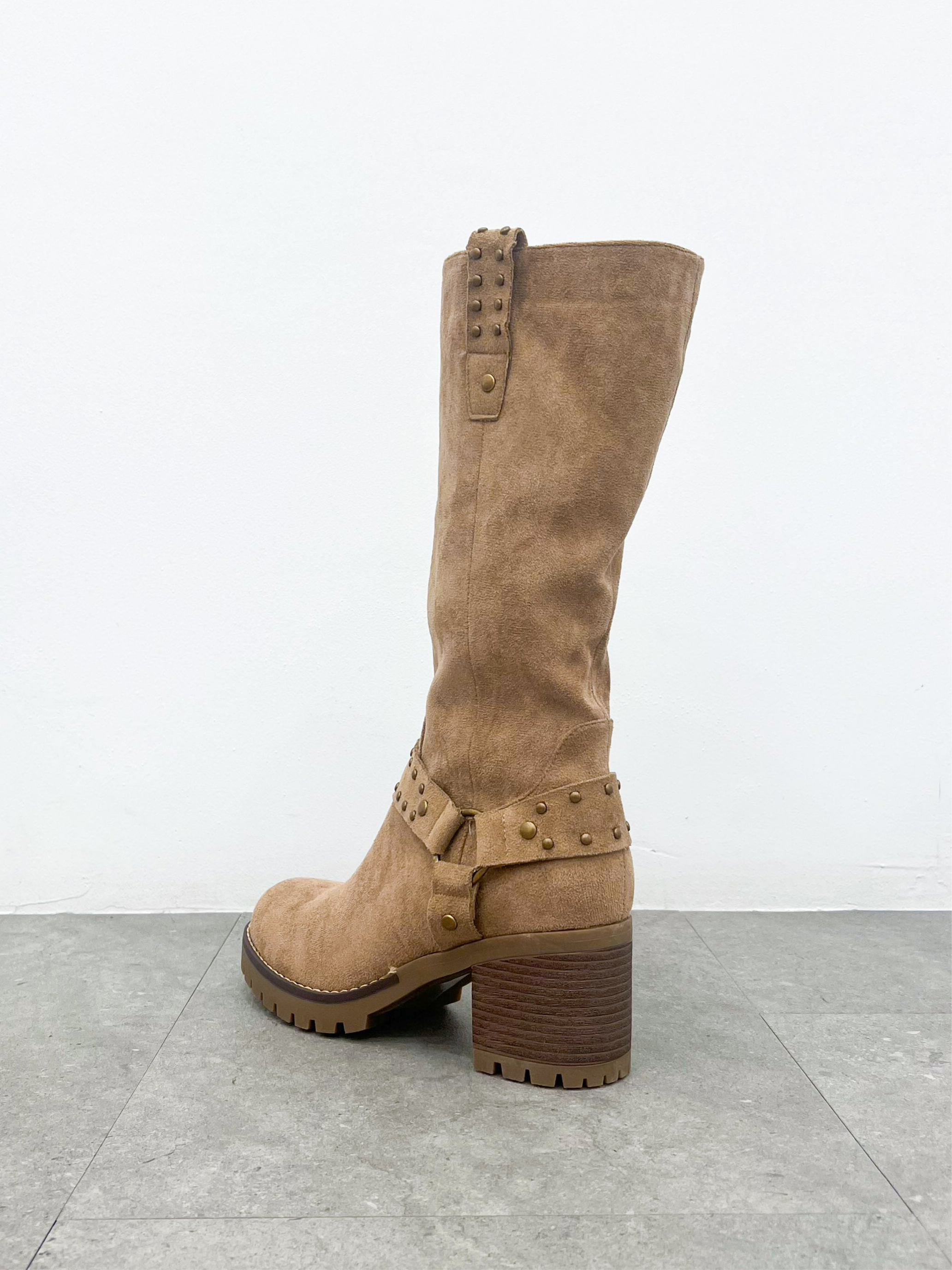 Stivale ad anello beige