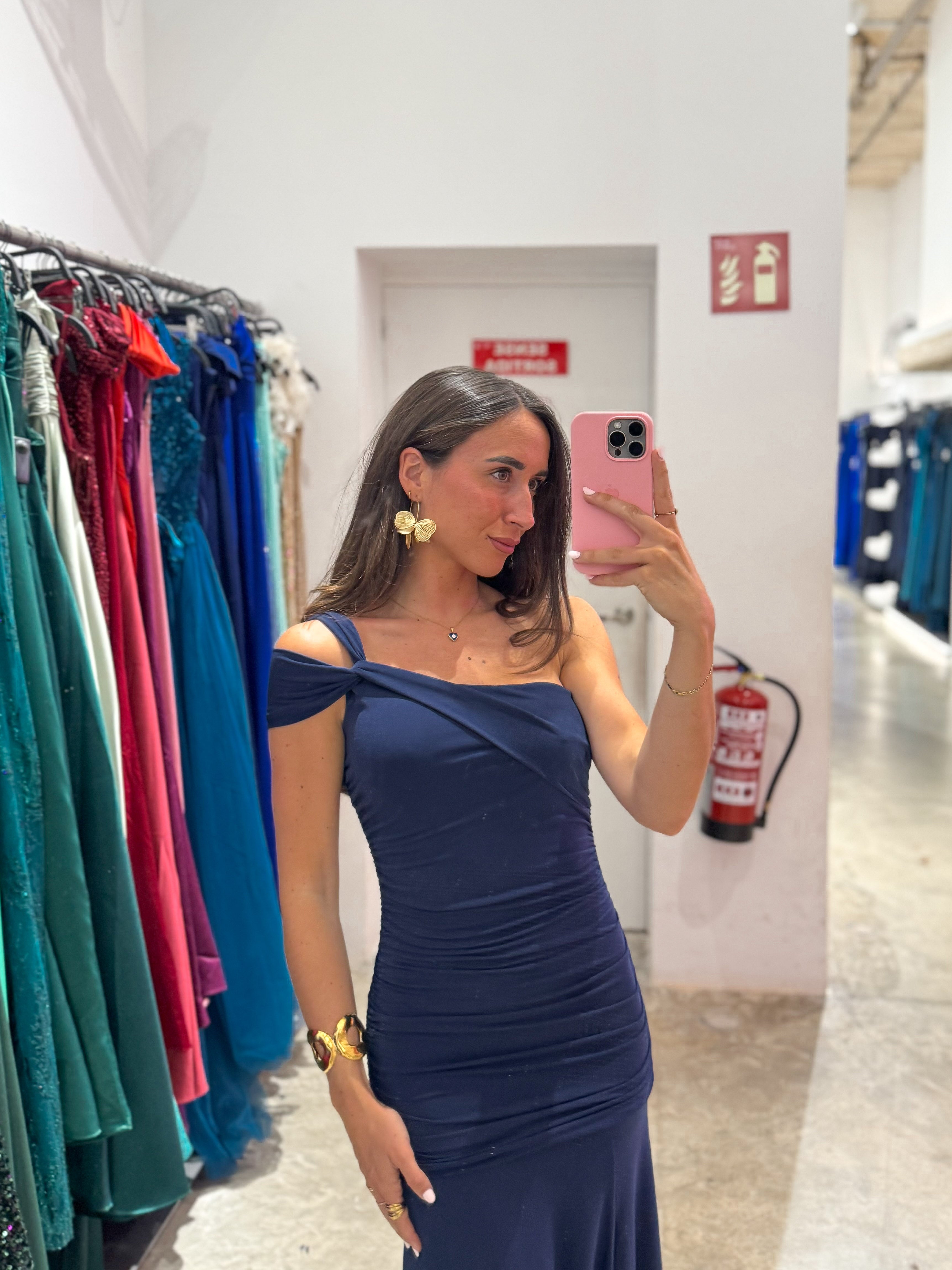 Abito con spalline annodate in stile navy