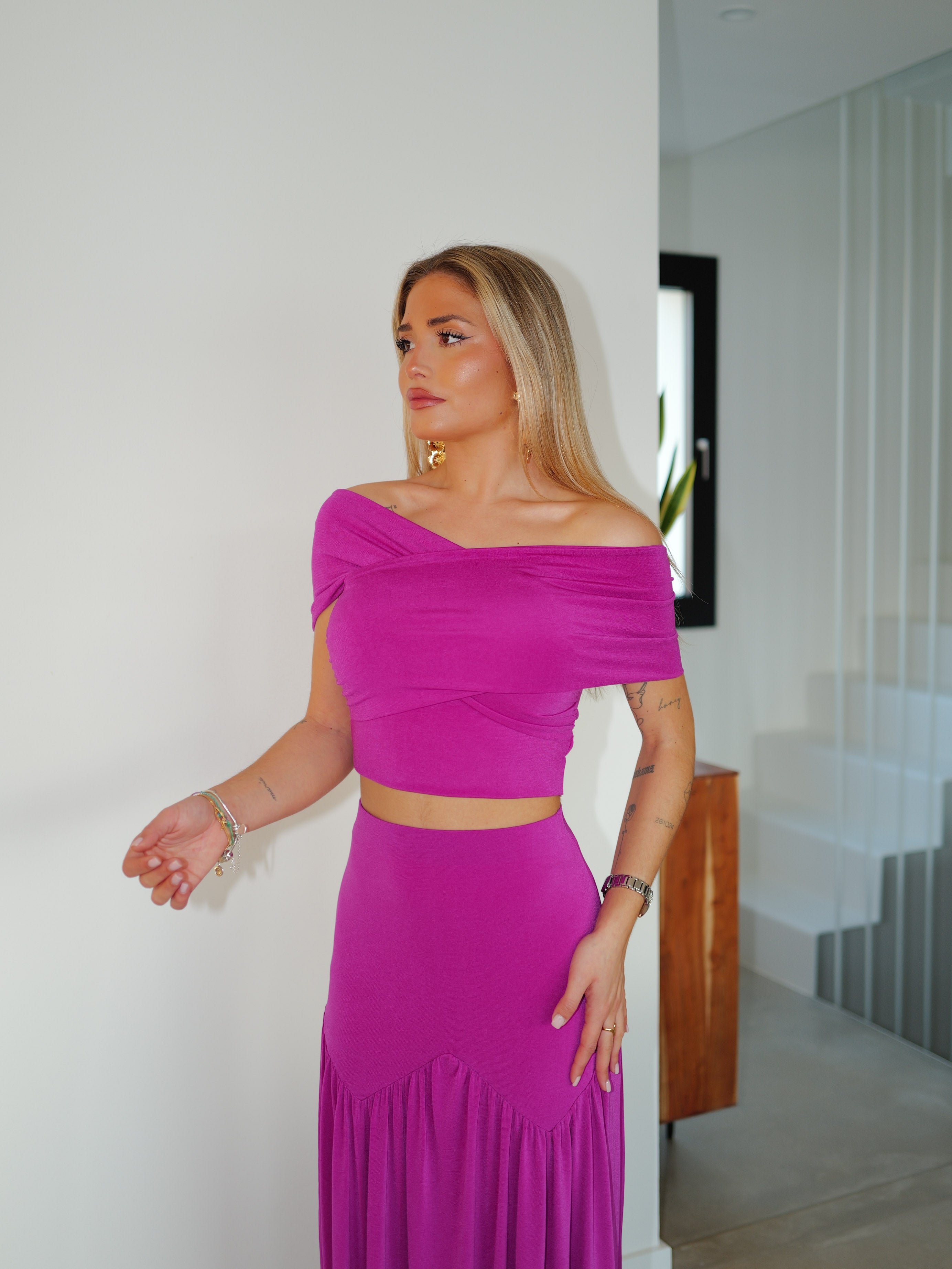 Set incrociato volo amarena