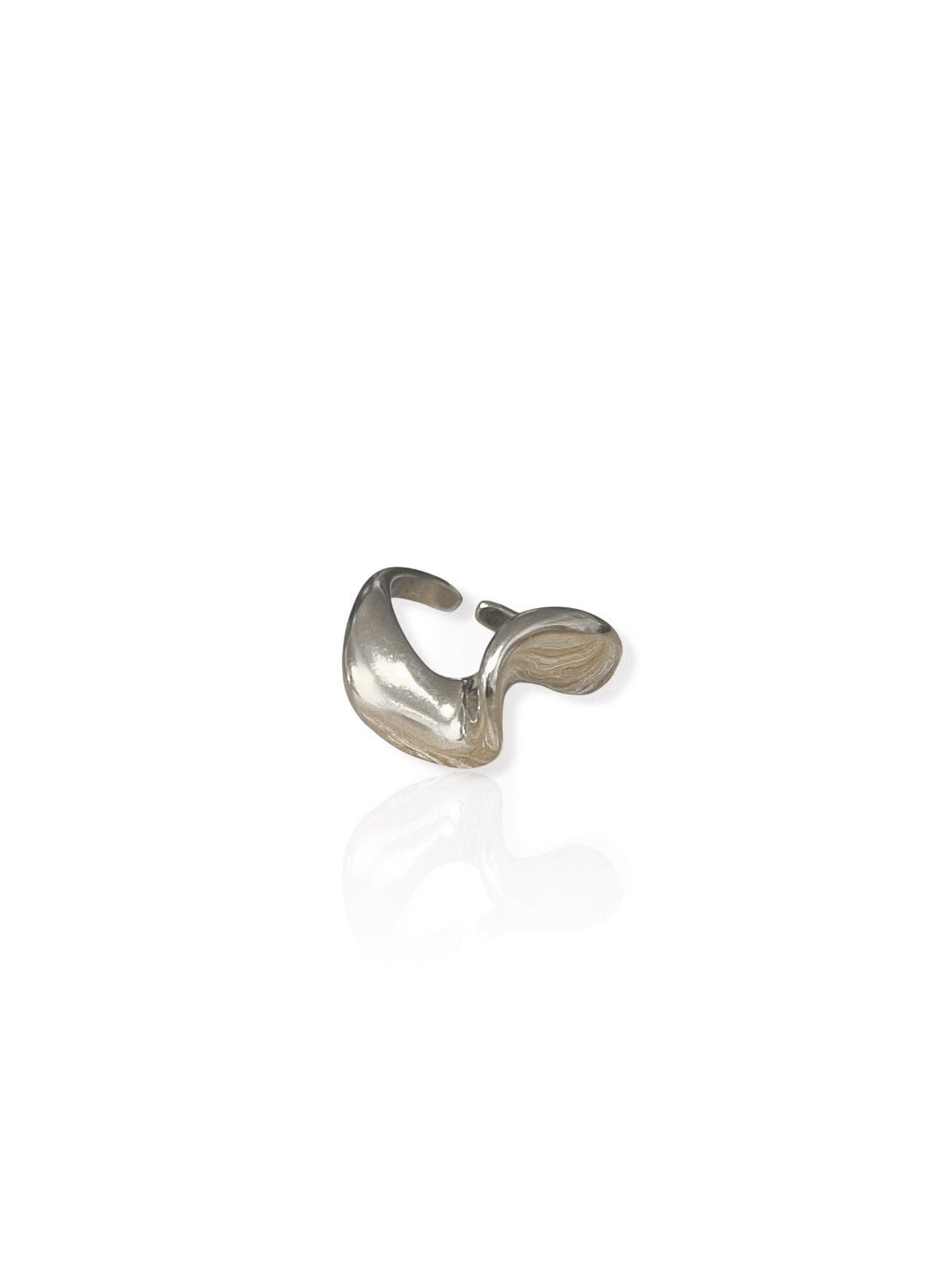 Anello onda asimmetrico argentato - Sorellas The Brand Barcelona S.L