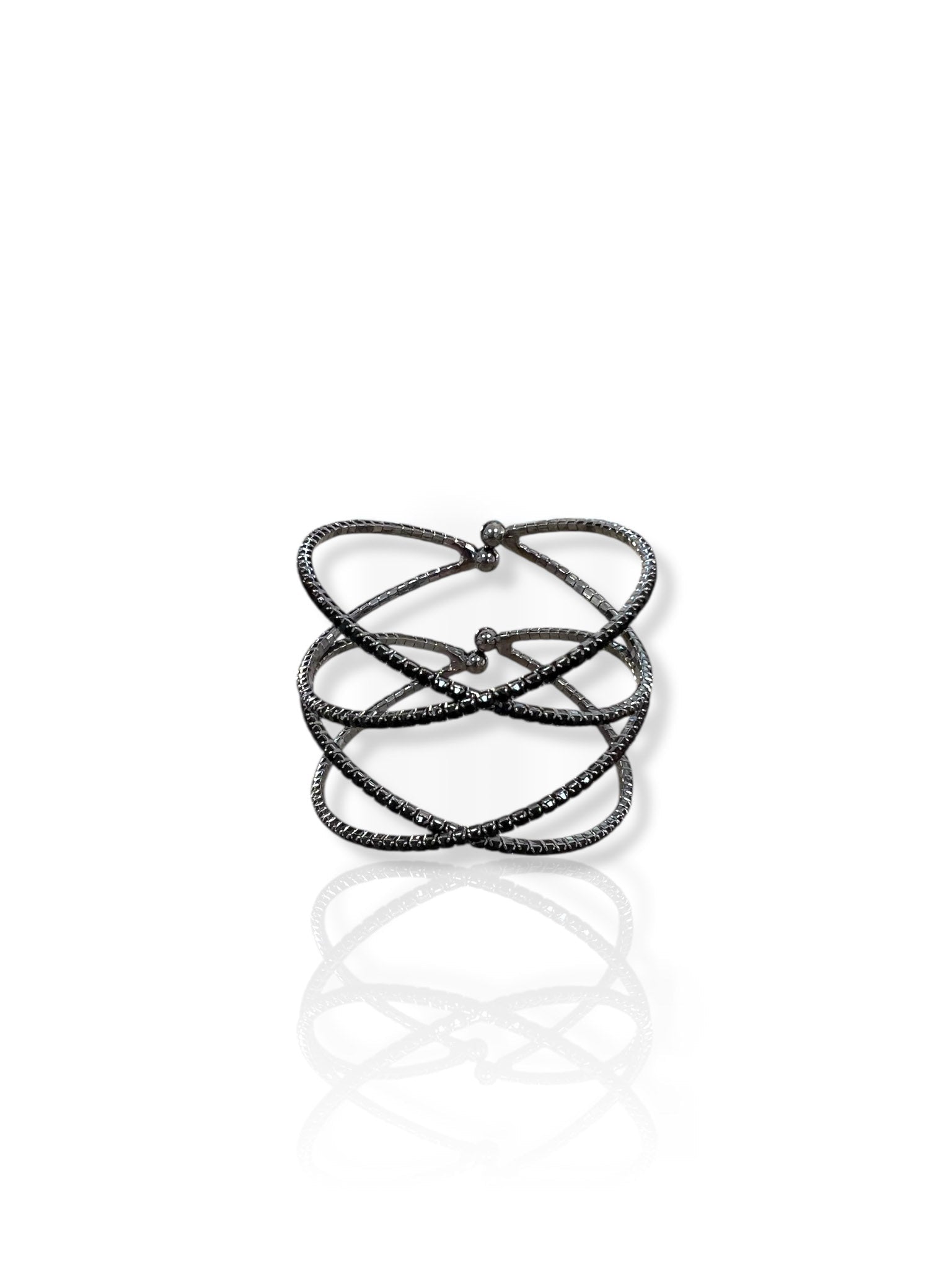 Bracciale incrociato nero lucido - Sorellas The Brand Barcelona S.L