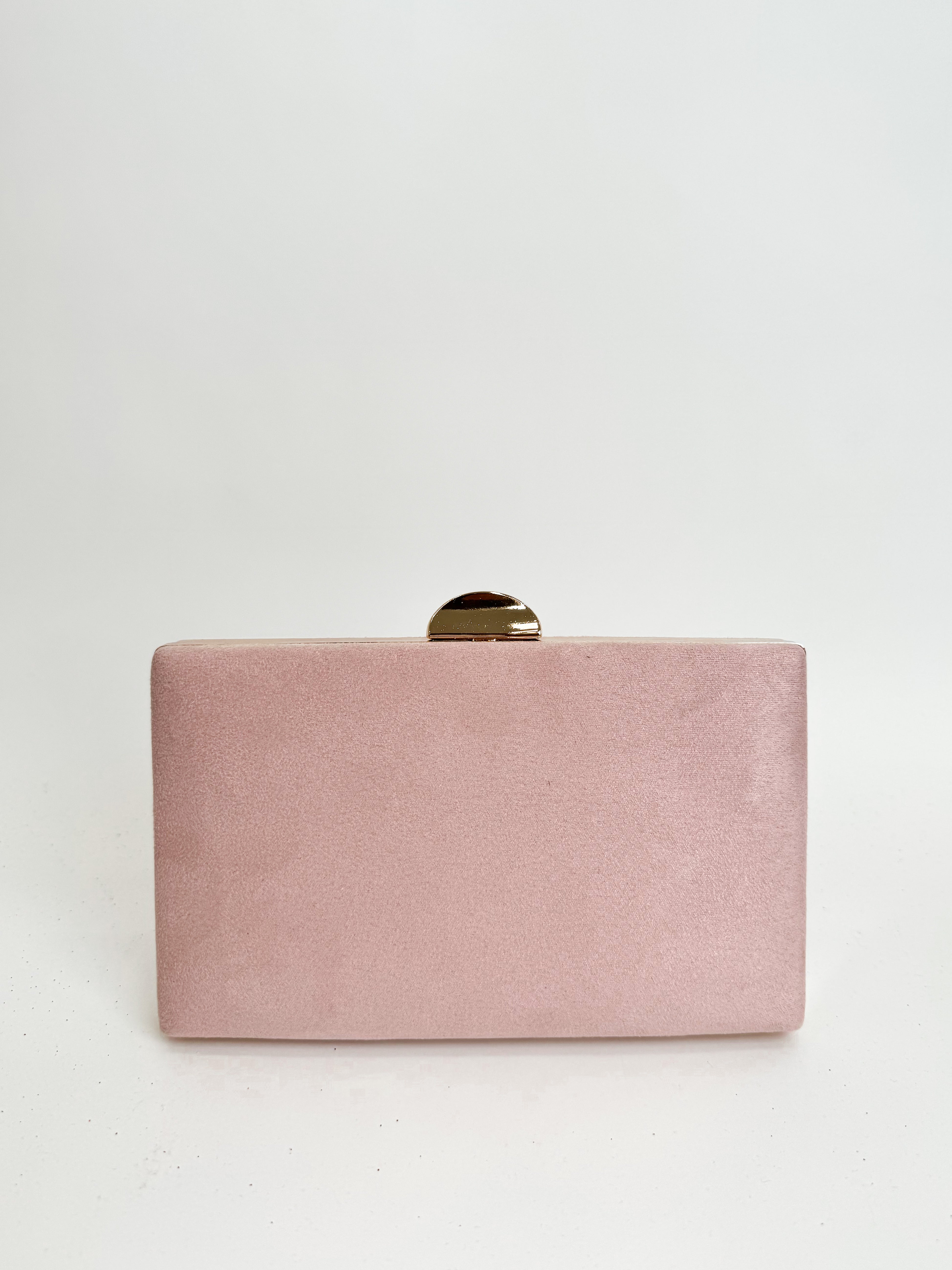 Clutch horizontal redondo rosa